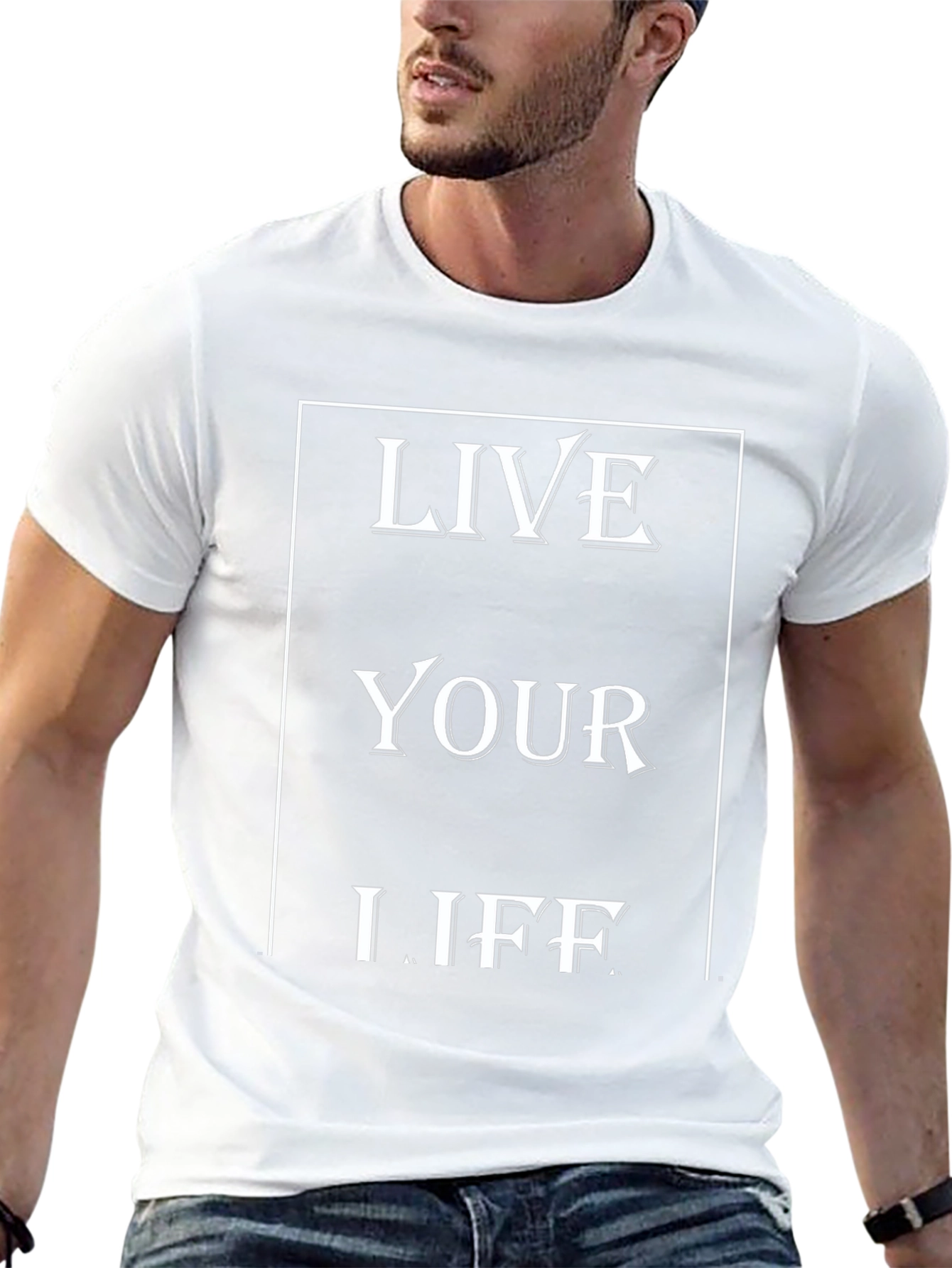 Inspirational Graphic Tee - Live Your Life T-Shirt