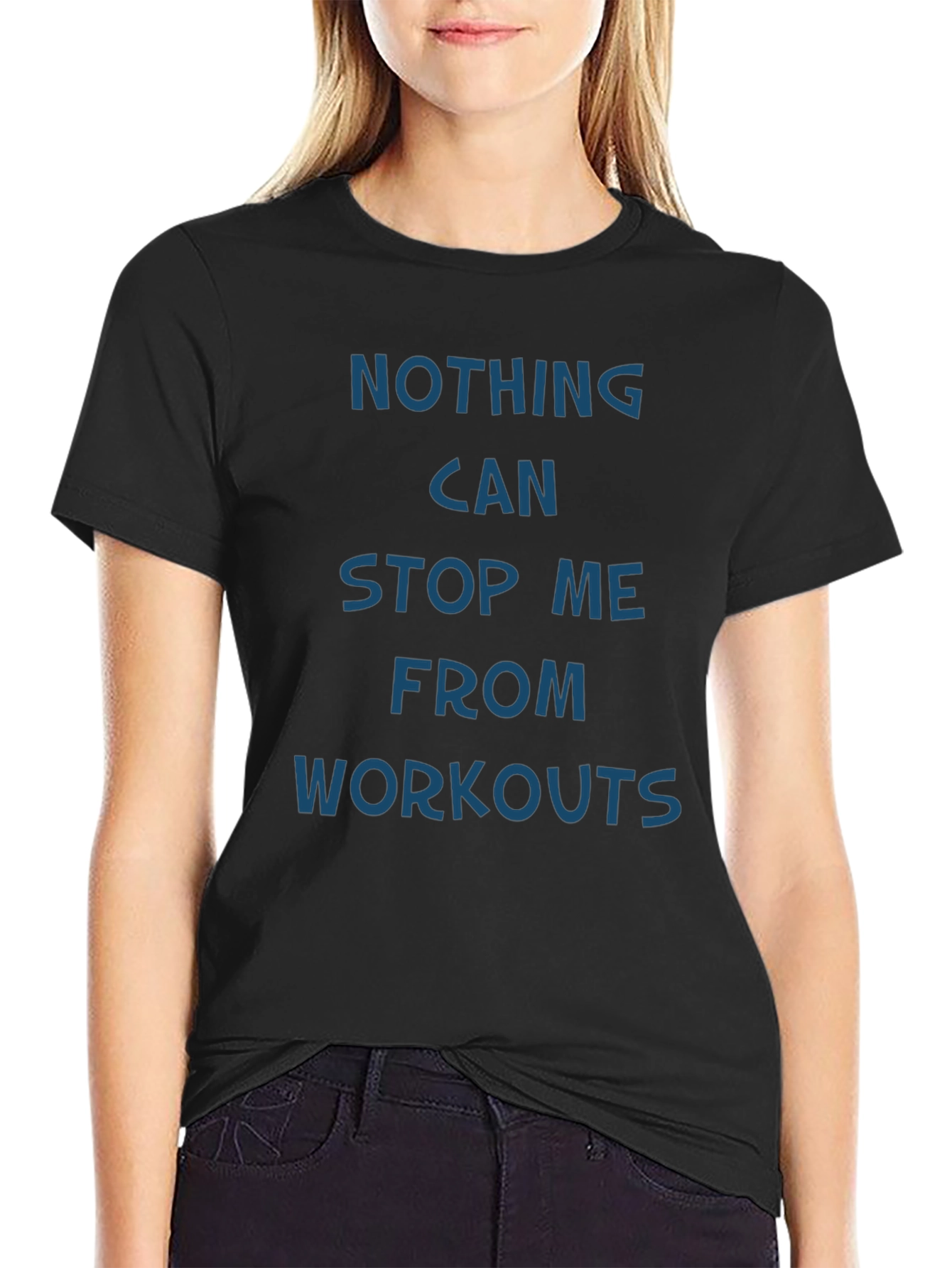 Motivational Workout Tee - Nothing Can Stop Me