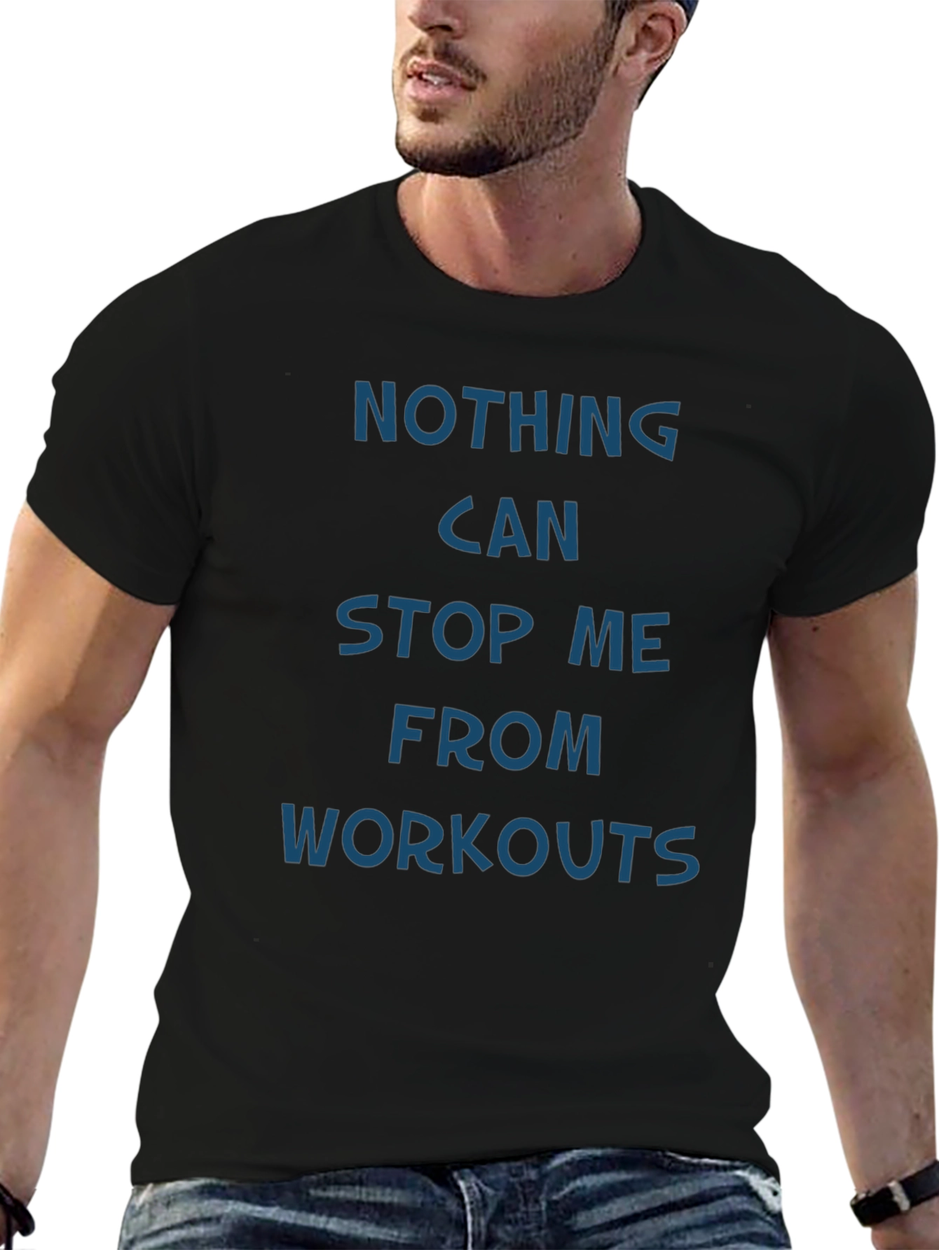 Motivational Workout Tee - Nothing Can Stop Me