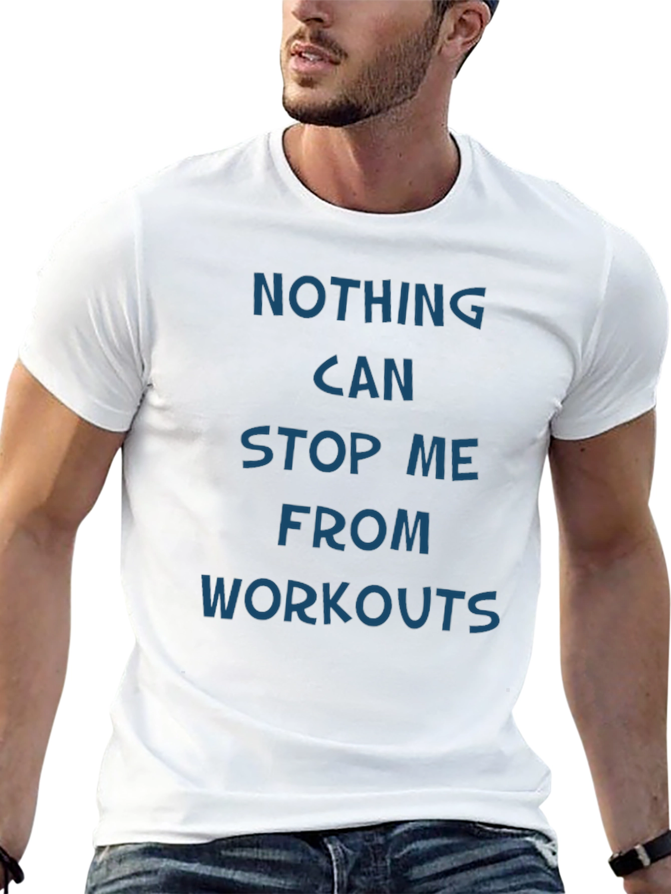 Motivational Workout Tee - Nothing Can Stop Me