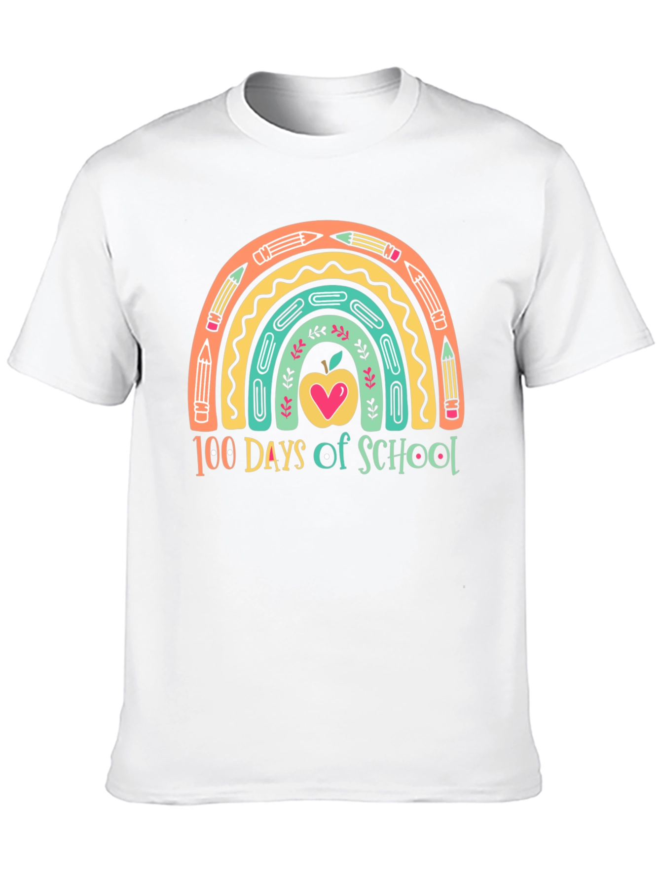 100 Days of School Rainbow T-Shirt