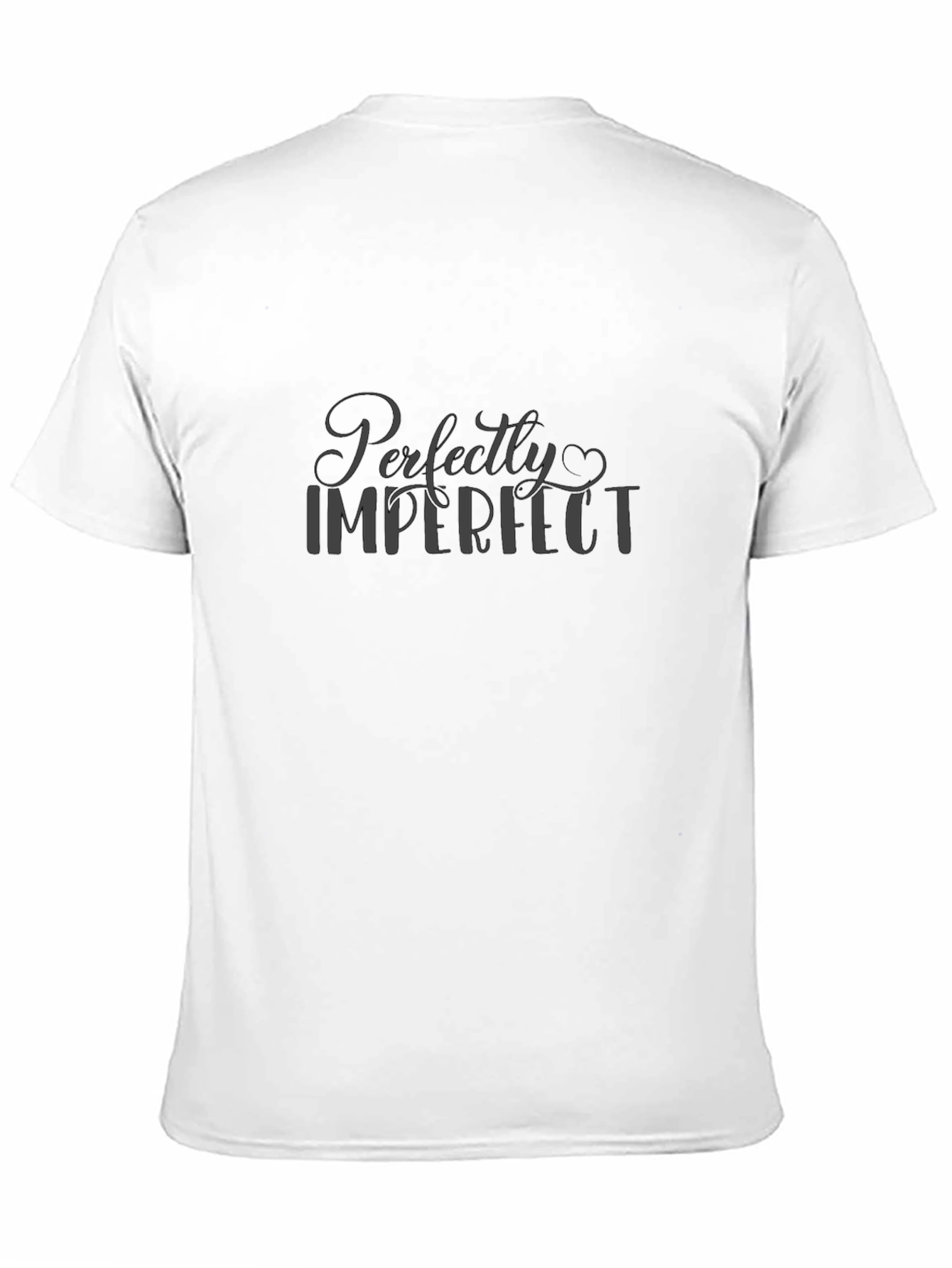 Perfectly Imperfect Mens Black T-Shirt
