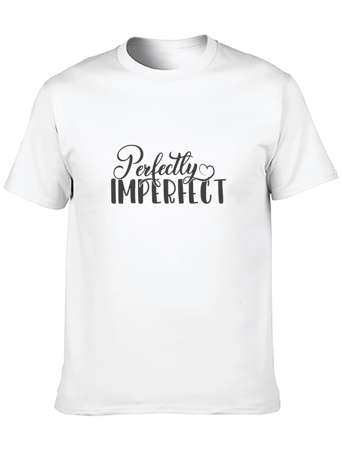 Perfectly Imperfect Mens Black T-Shirt