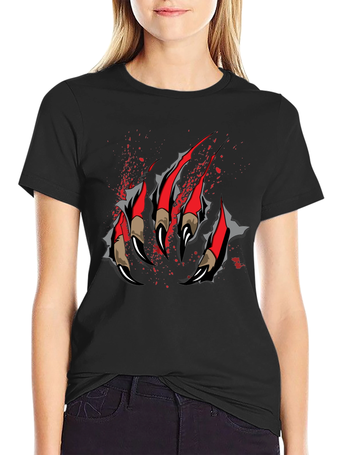 Claw Graphic T-Shirt - Black