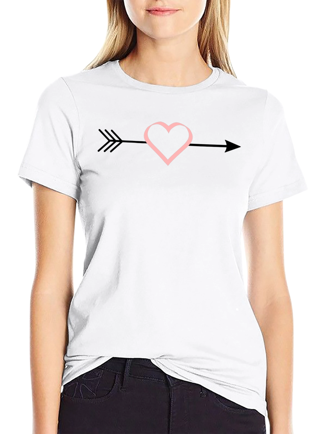Heart Arrow T-Shirt - Cupids Valentines Day Tee