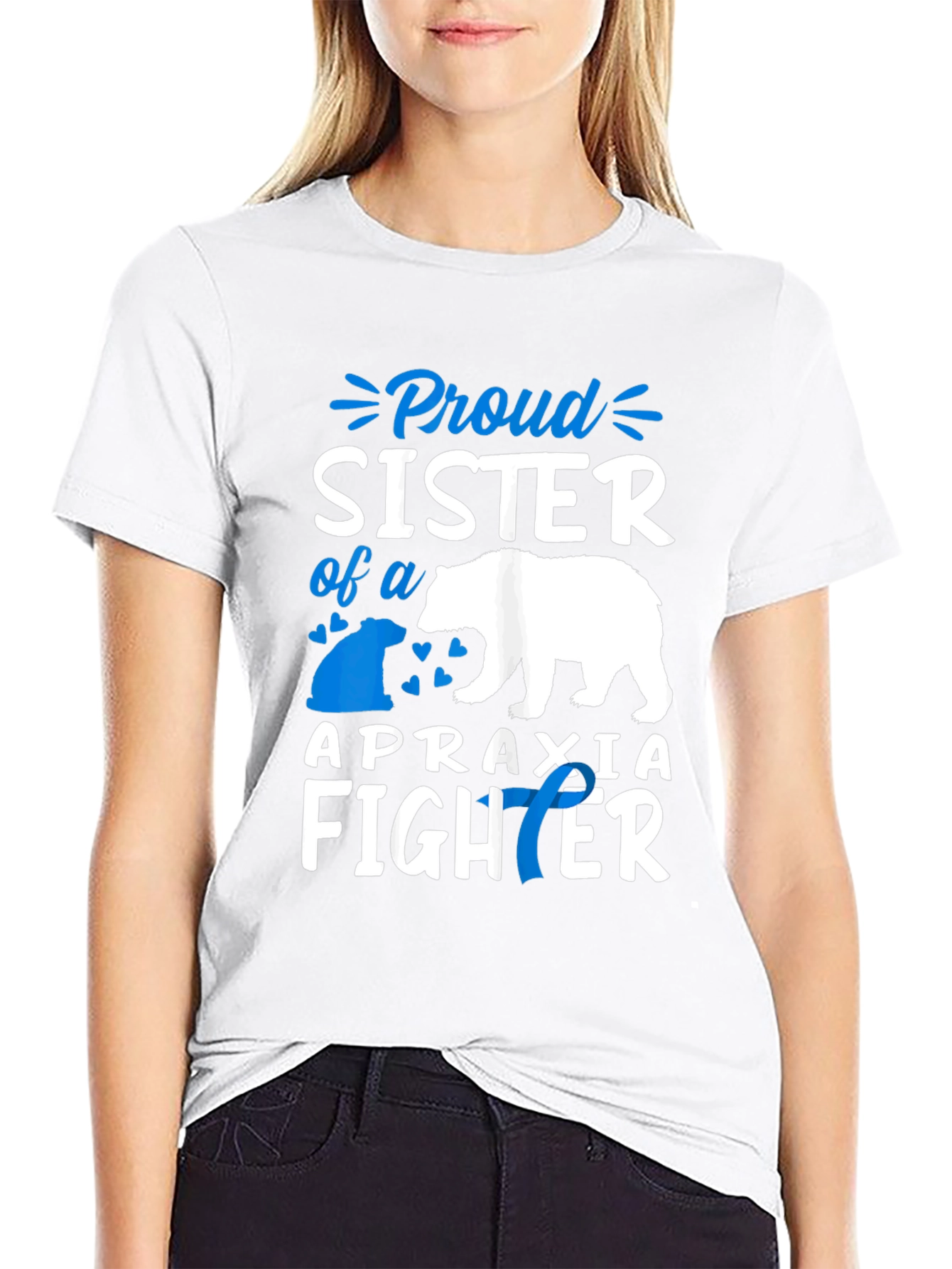 Proud Sister Apraxia Fighter T-Shirt