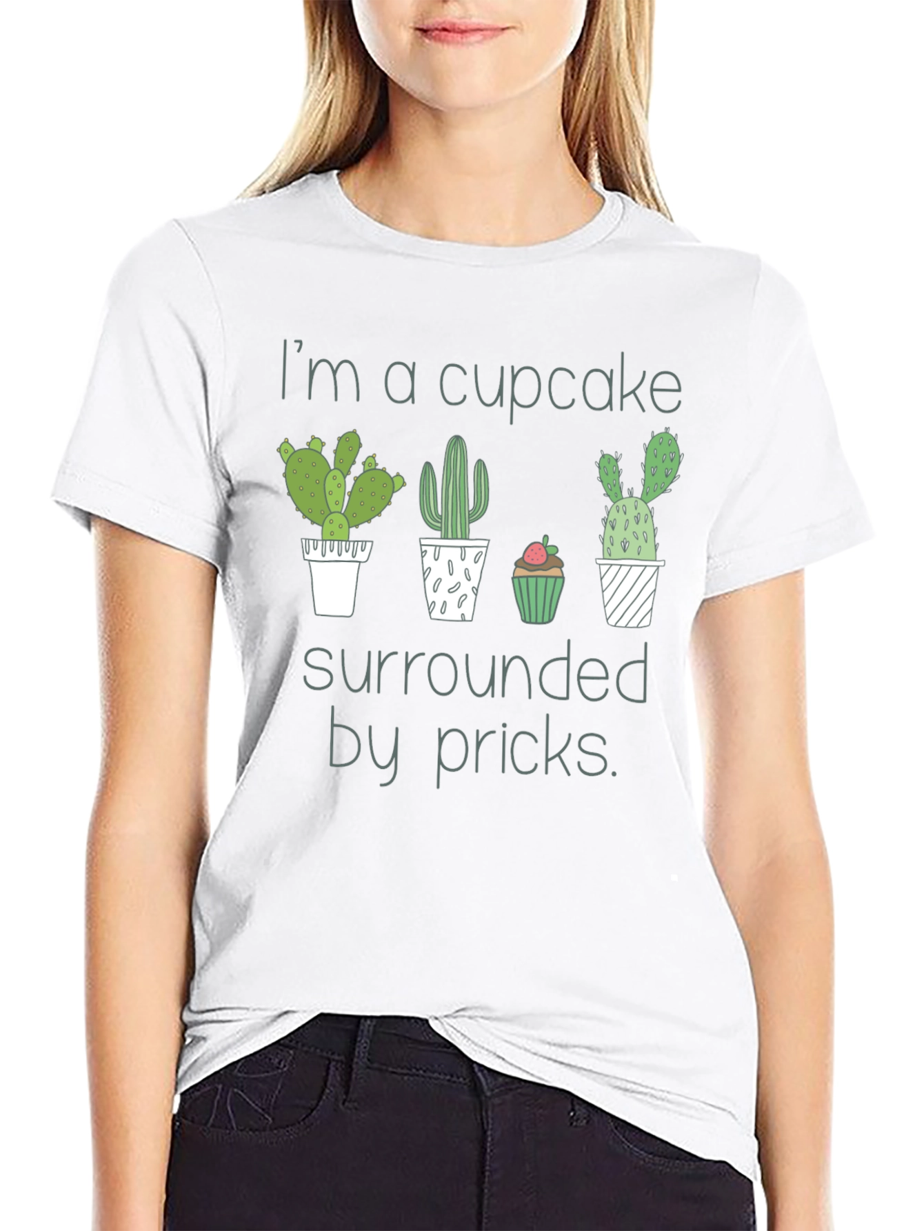 Cupcake Surrounded By Pricks Graphic Tee