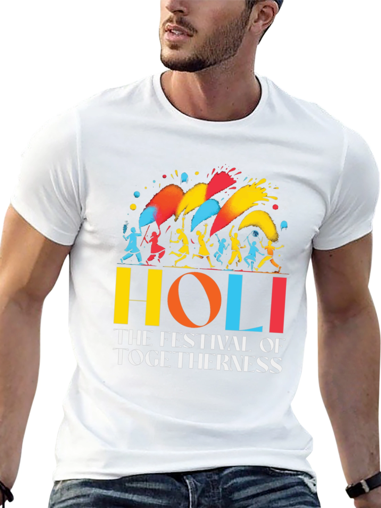Holi Festival Togetherness Graphic T-Shirt