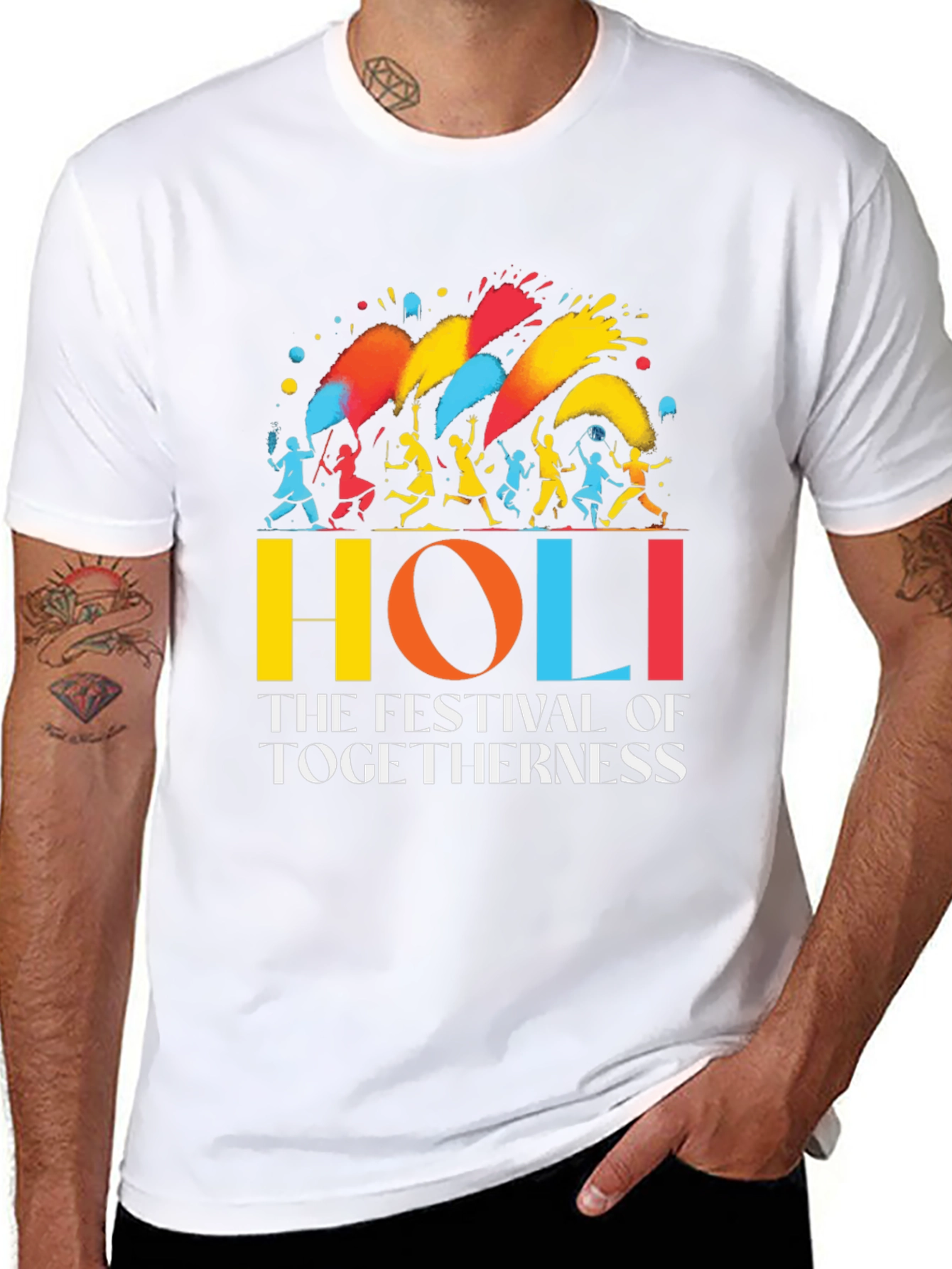 Holi Festival Togetherness Graphic T-Shirt