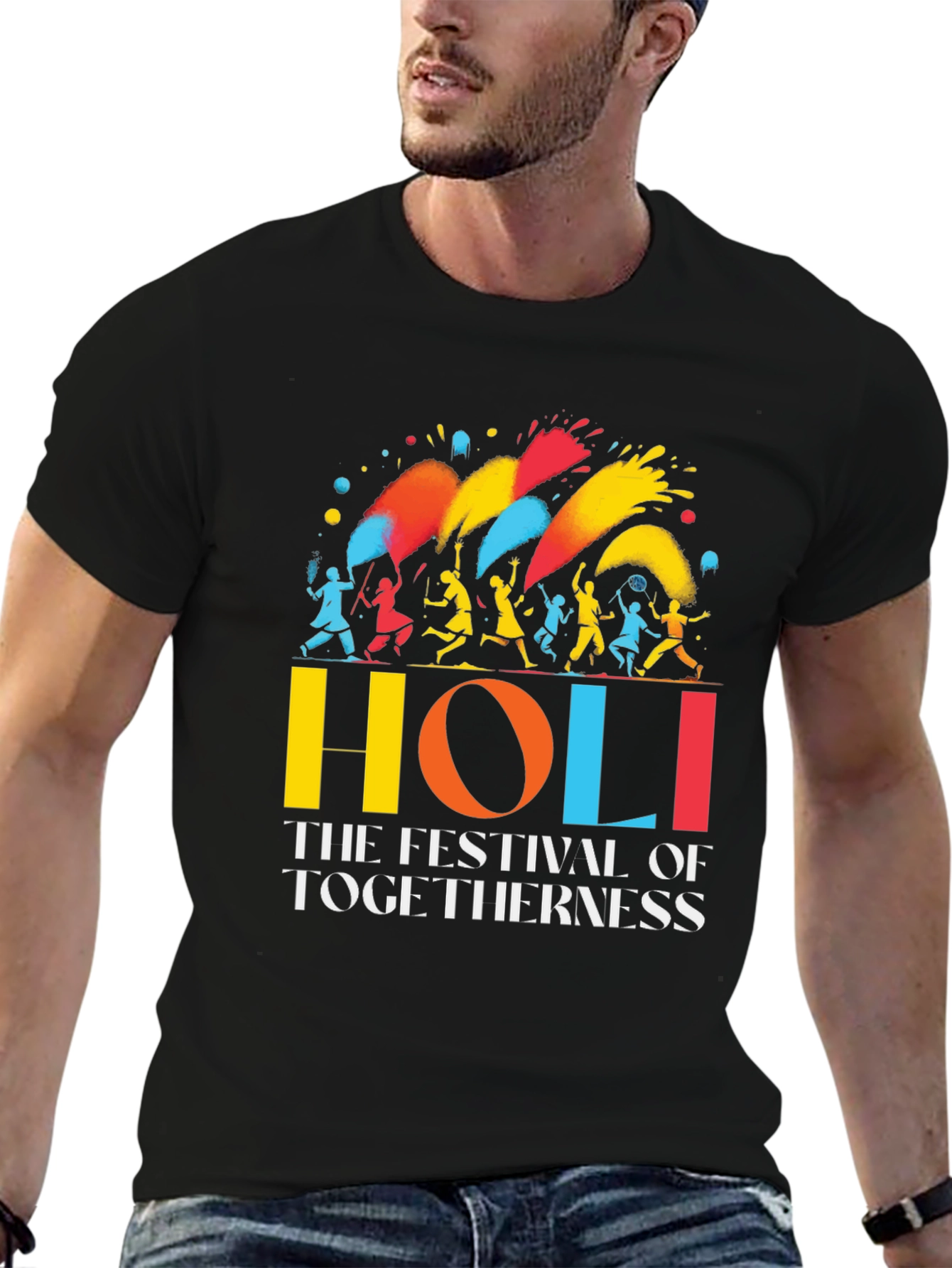 Holi Festival Togetherness Graphic T-Shirt