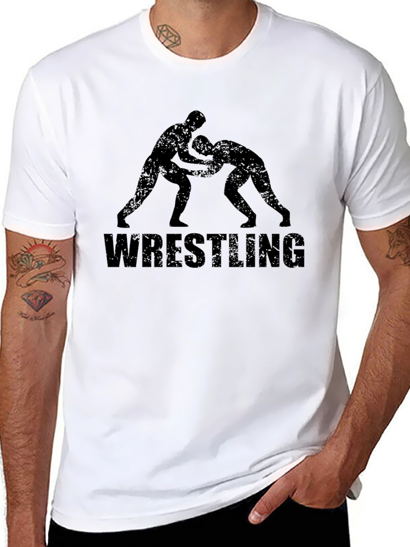 Wrestling Graphic T-Shirt