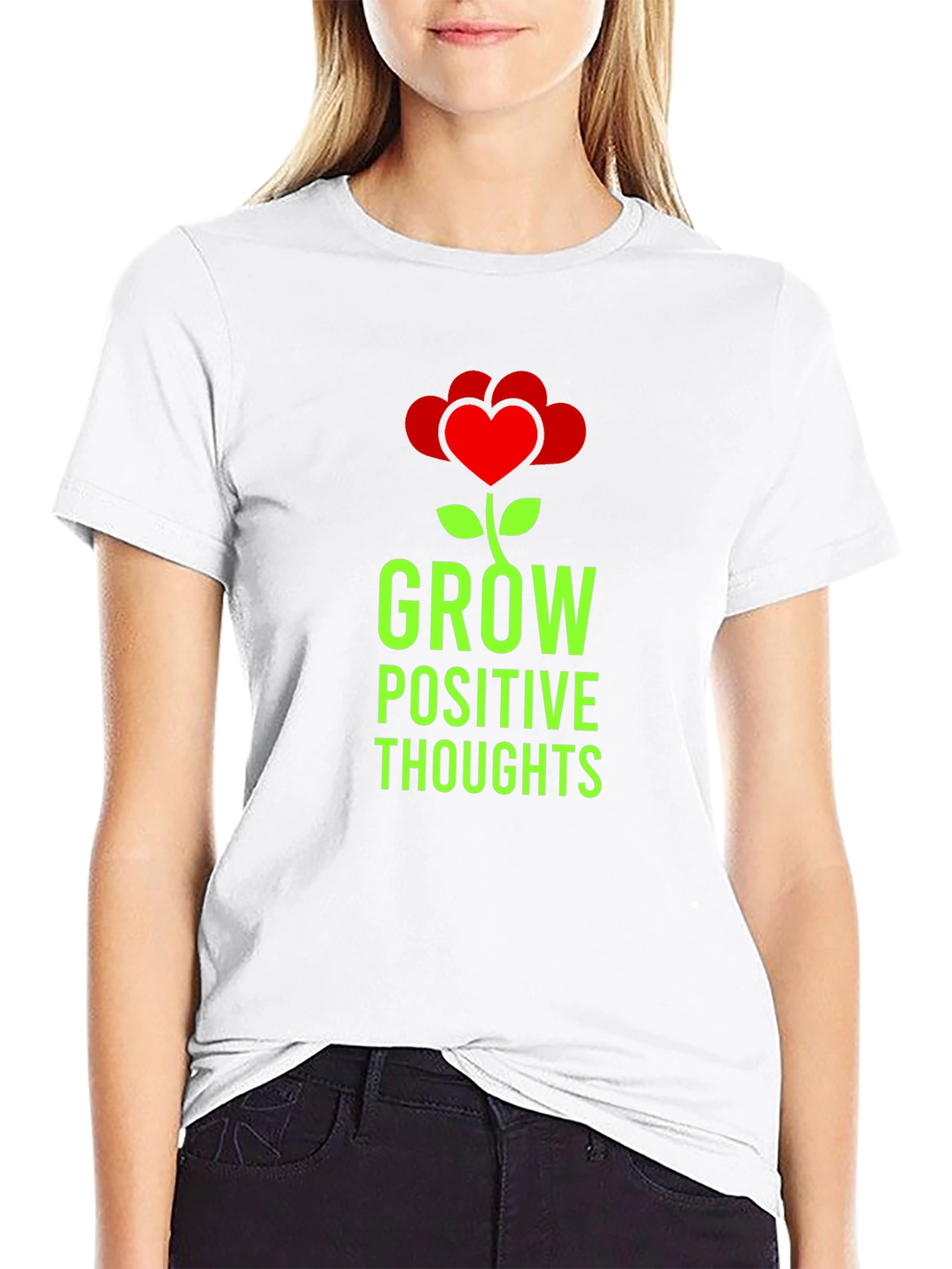 Grow Positive Thoughts Graphic Tee