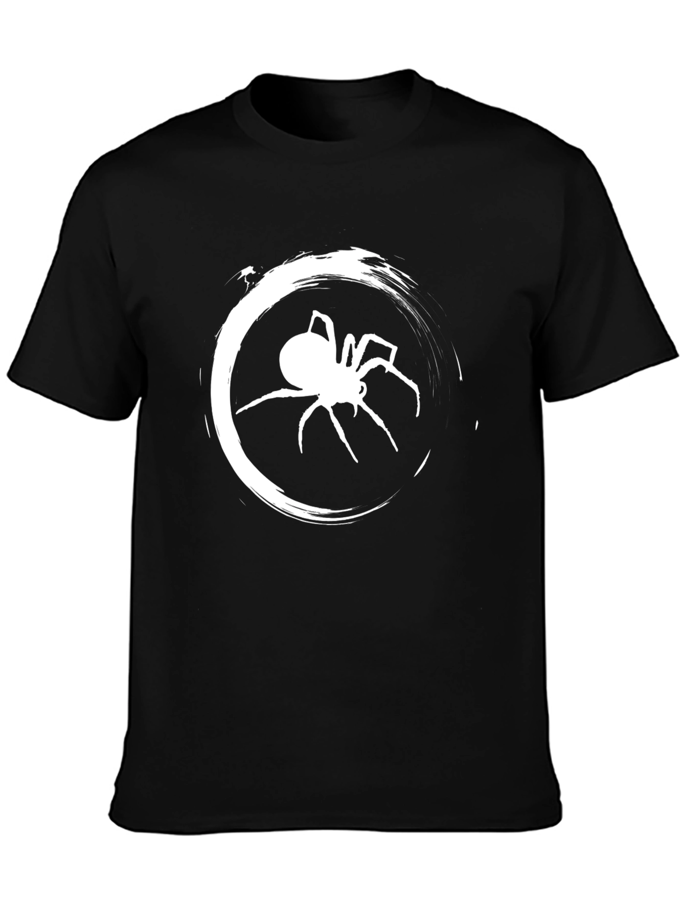Spider Graphic Tee - Black Cotton Comfort Fit