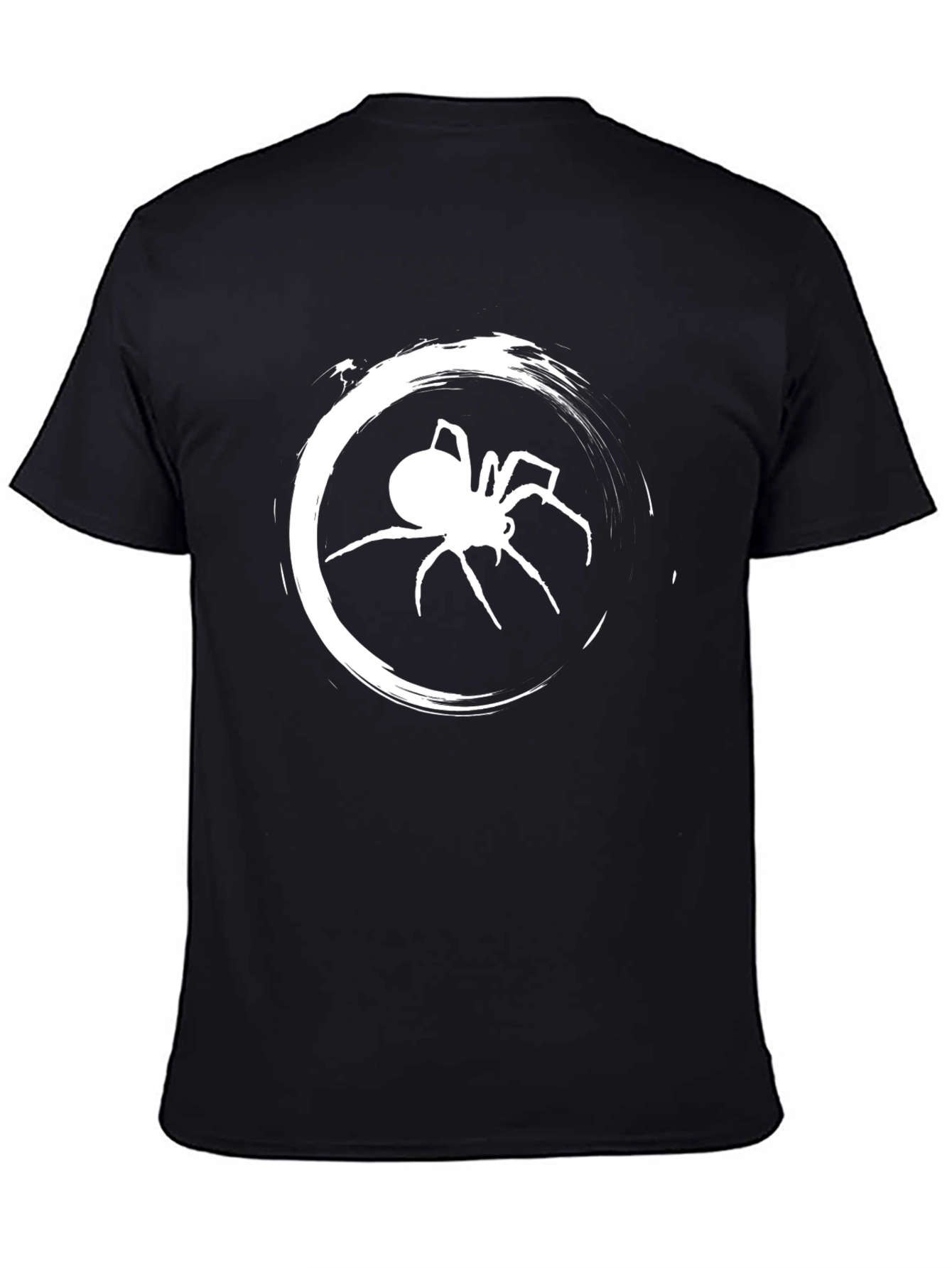 Spider Graphic Tee - Black Cotton Comfort Fit
