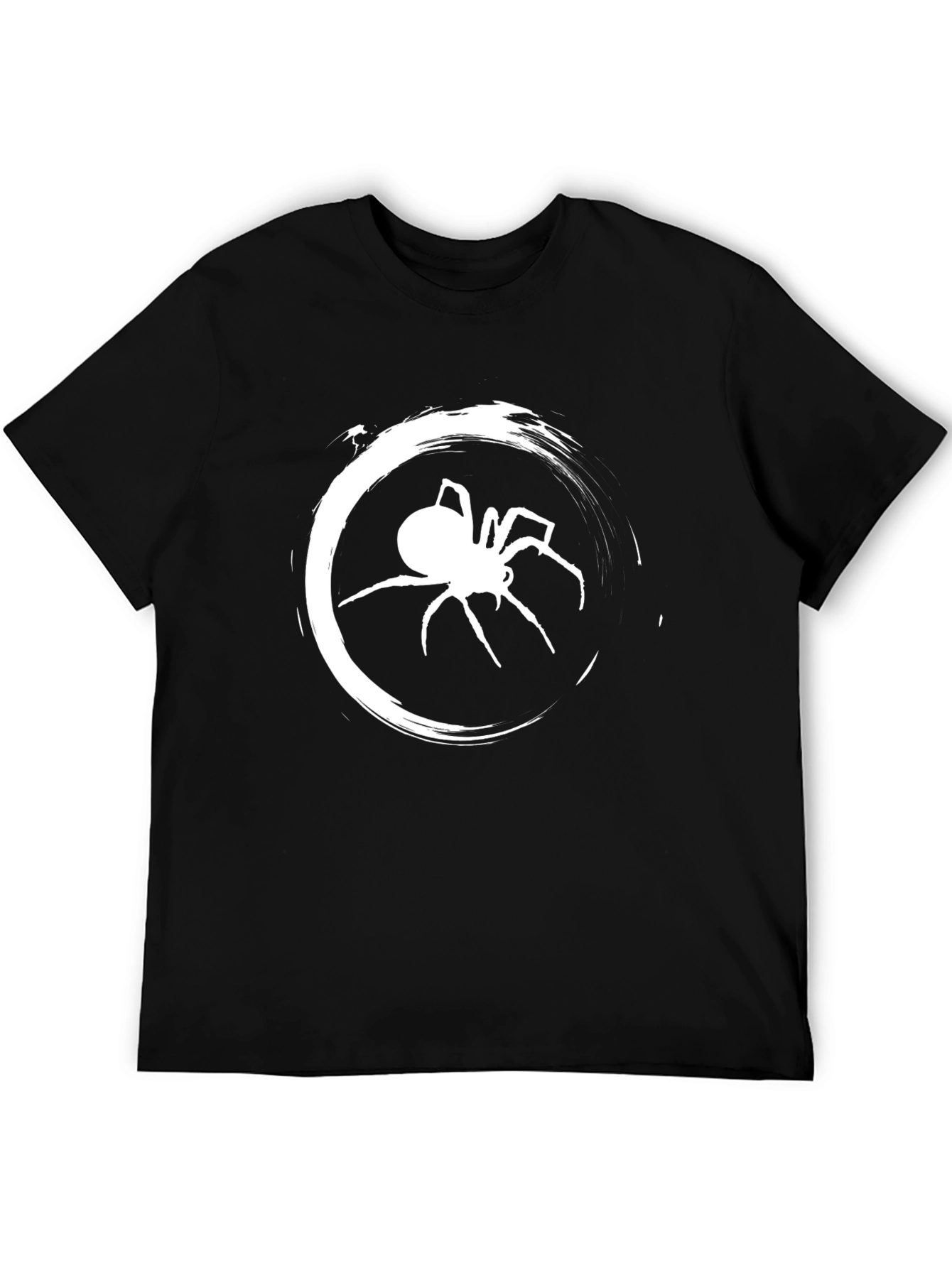 Spider Graphic Tee - Black Cotton Comfort Fit