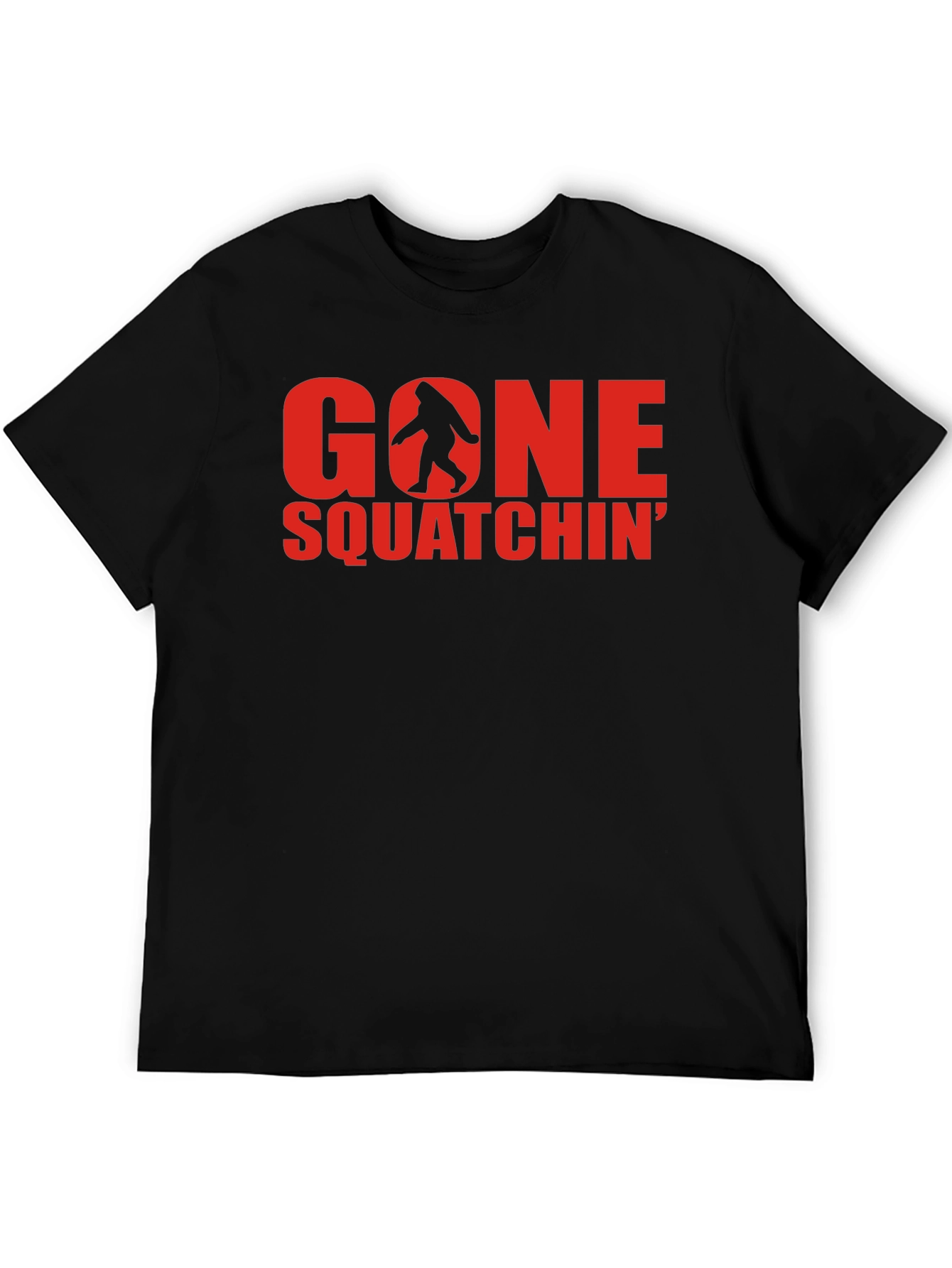 Gone Squatchin Black T-Shirt