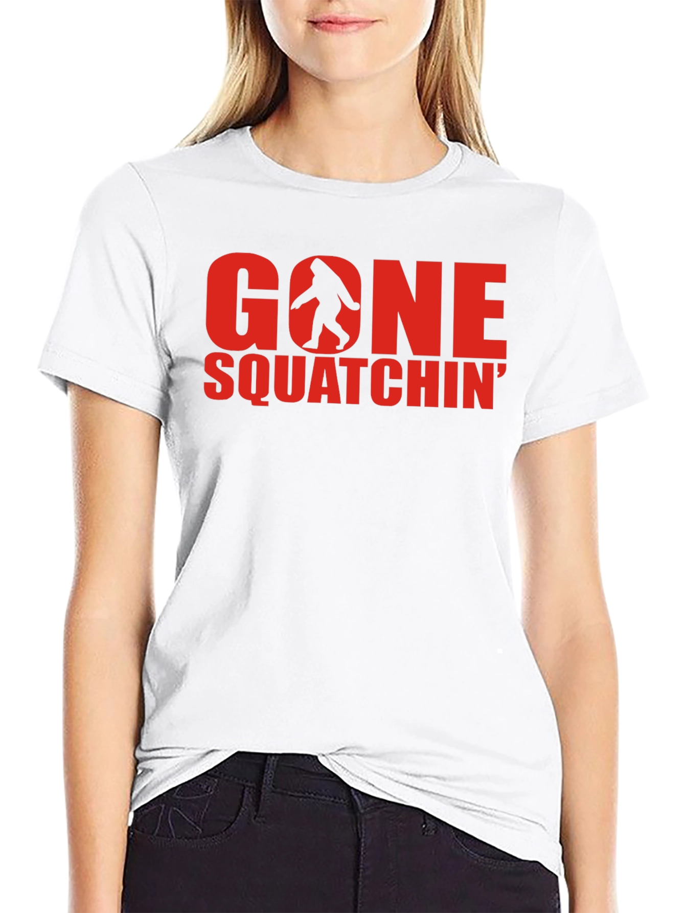 Gone Squatchin Black T-Shirt