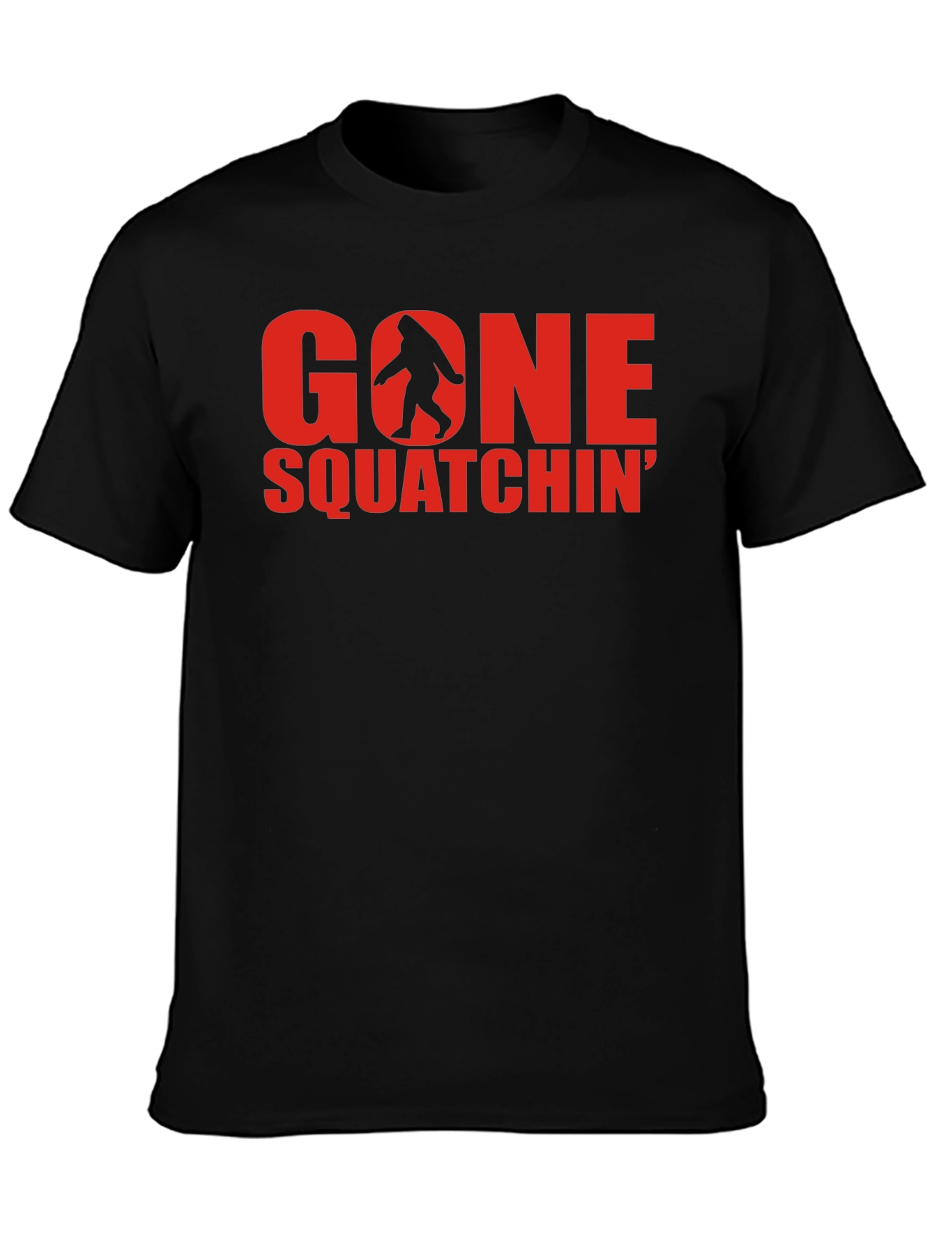 Gone Squatchin Black T-Shirt
