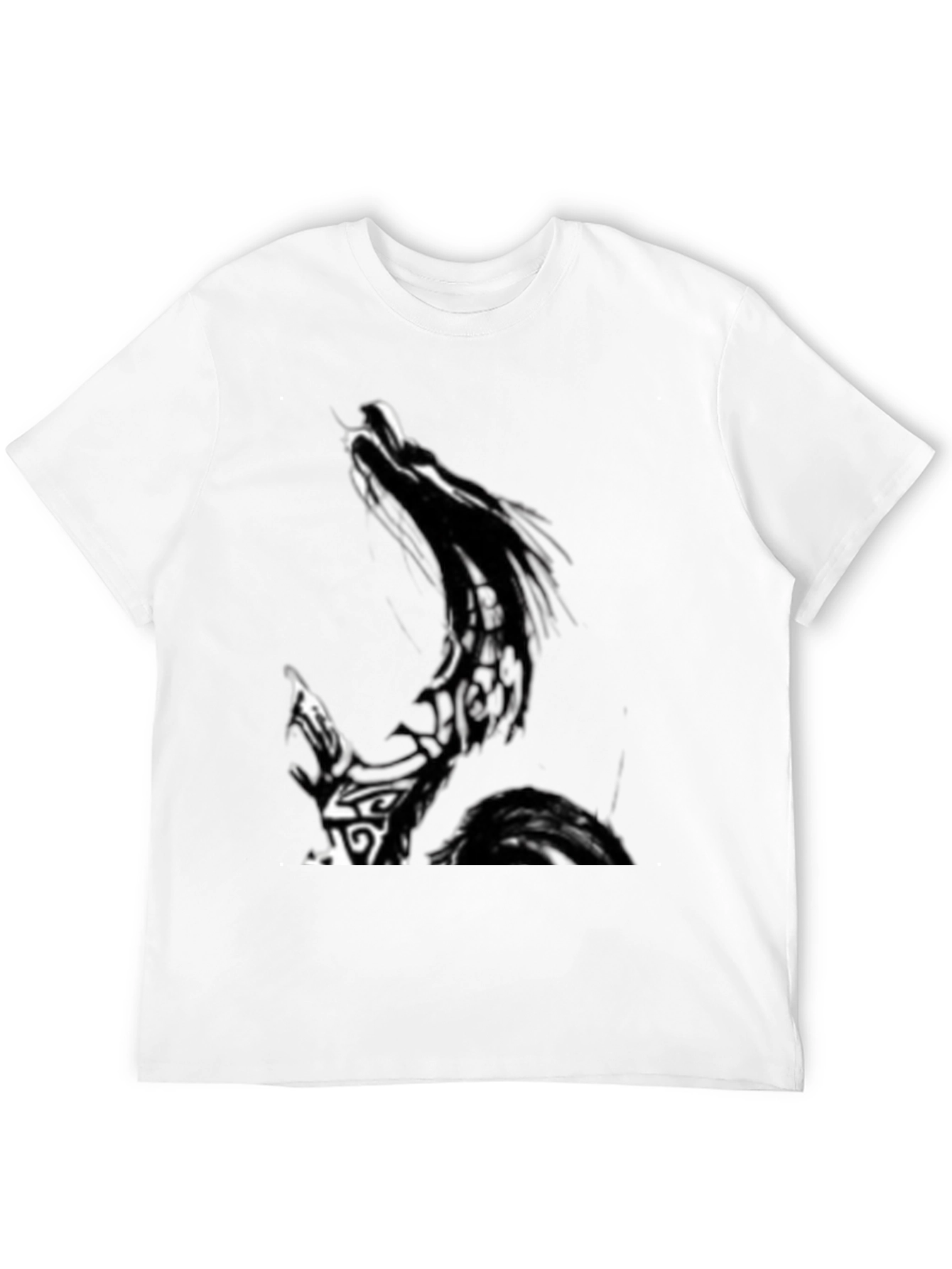 Mens Graphic Print Black T-Shirt