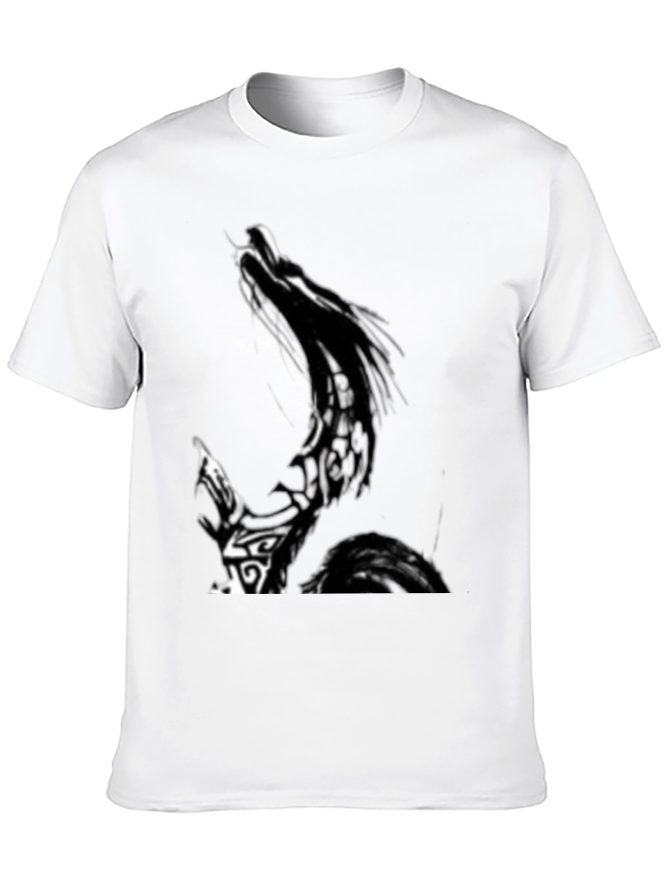 Mens Graphic Print Black T-Shirt