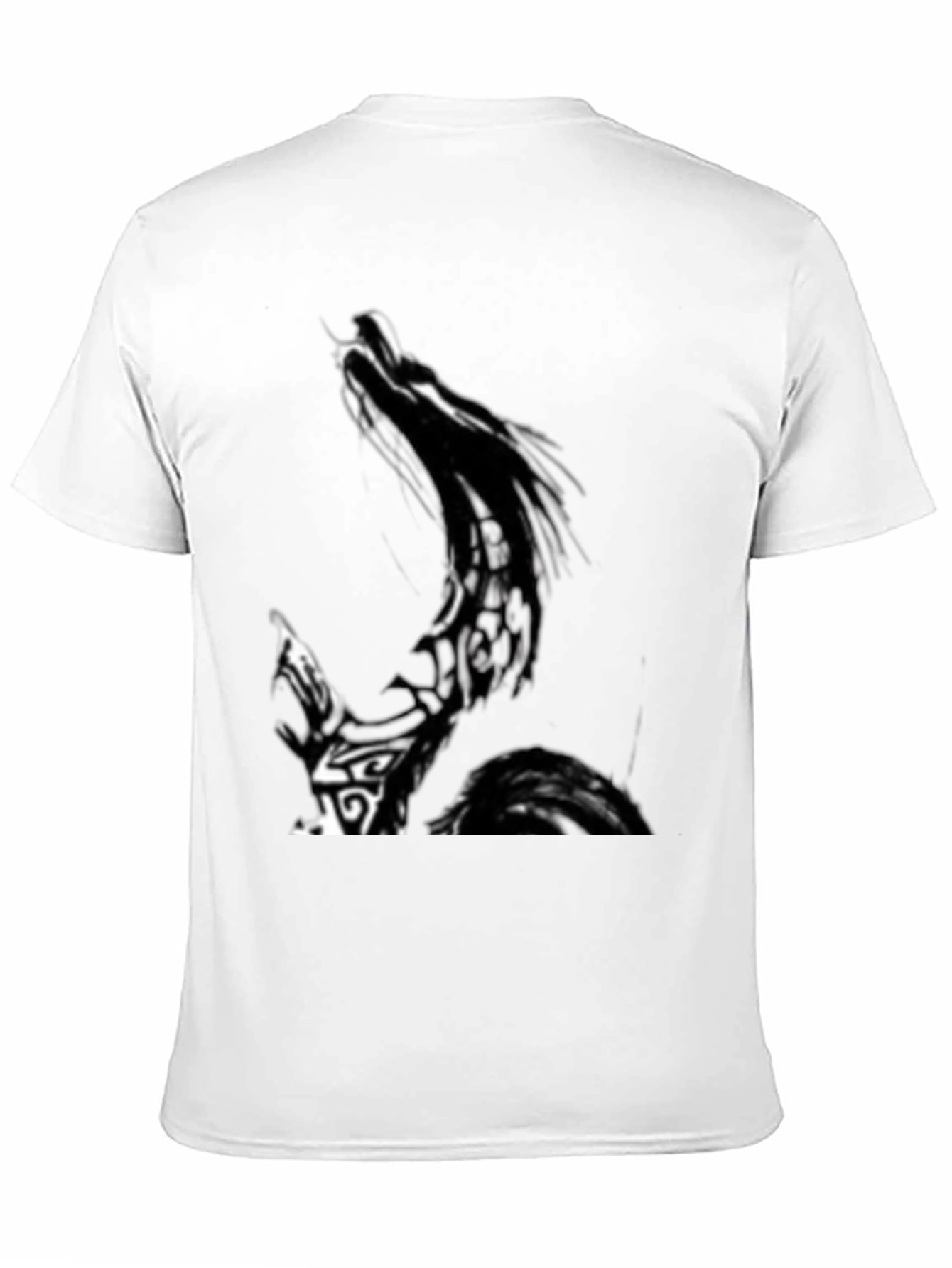 Mens Graphic Print Black T-Shirt