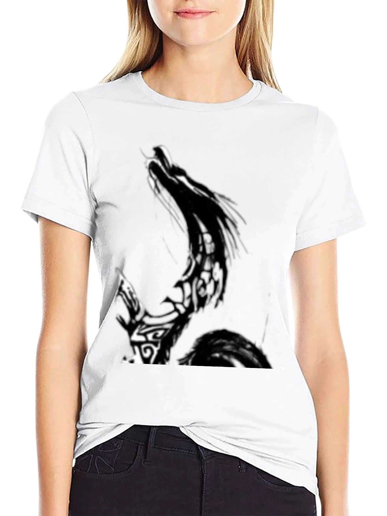 Mens Graphic Print Black T-Shirt