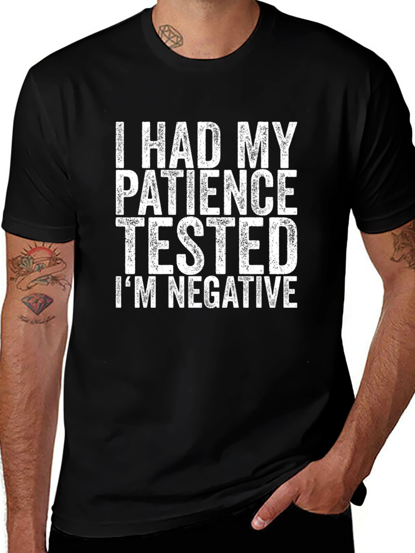 Patience Tested Graphic T-Shirt - Sarcastic Humor Tee