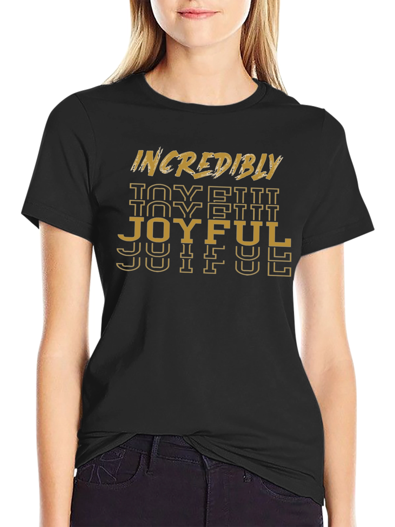 Incredibly Joyful Graphic T-Shirt - Black