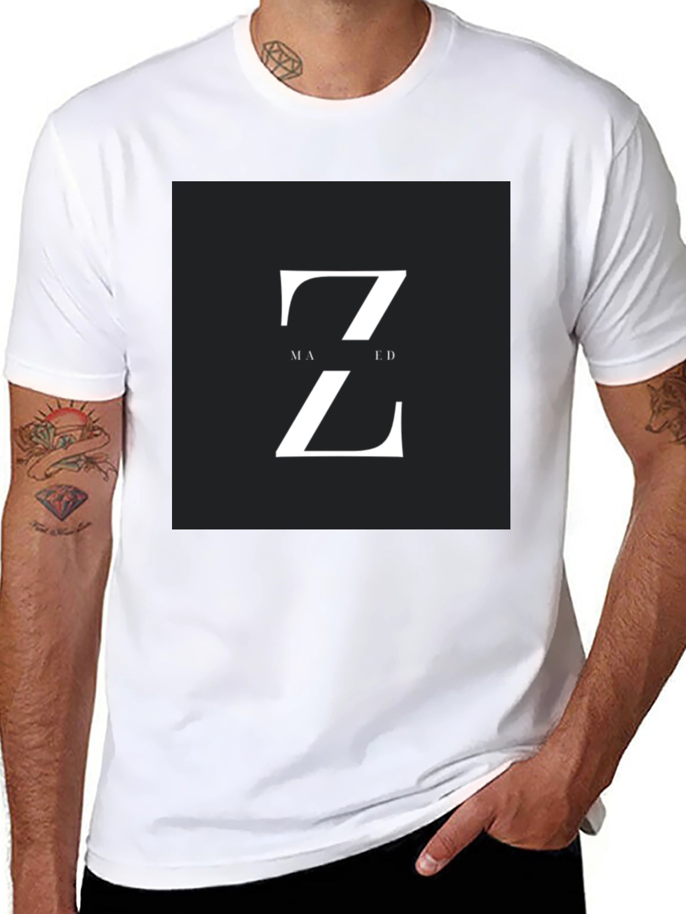 Modern Z Design Black T-Shirt