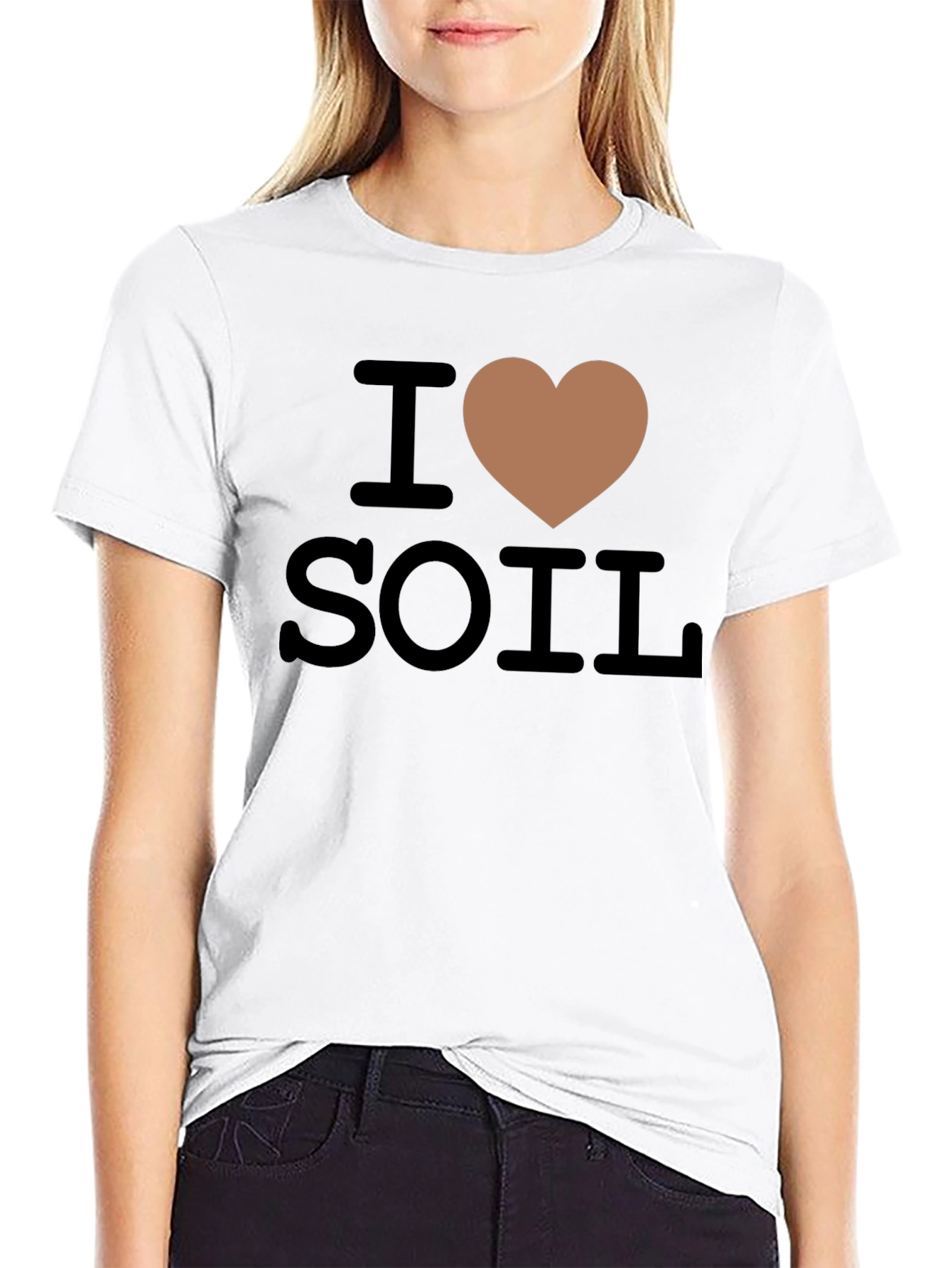 I Heart Soil Funny Gardening T-Shirt