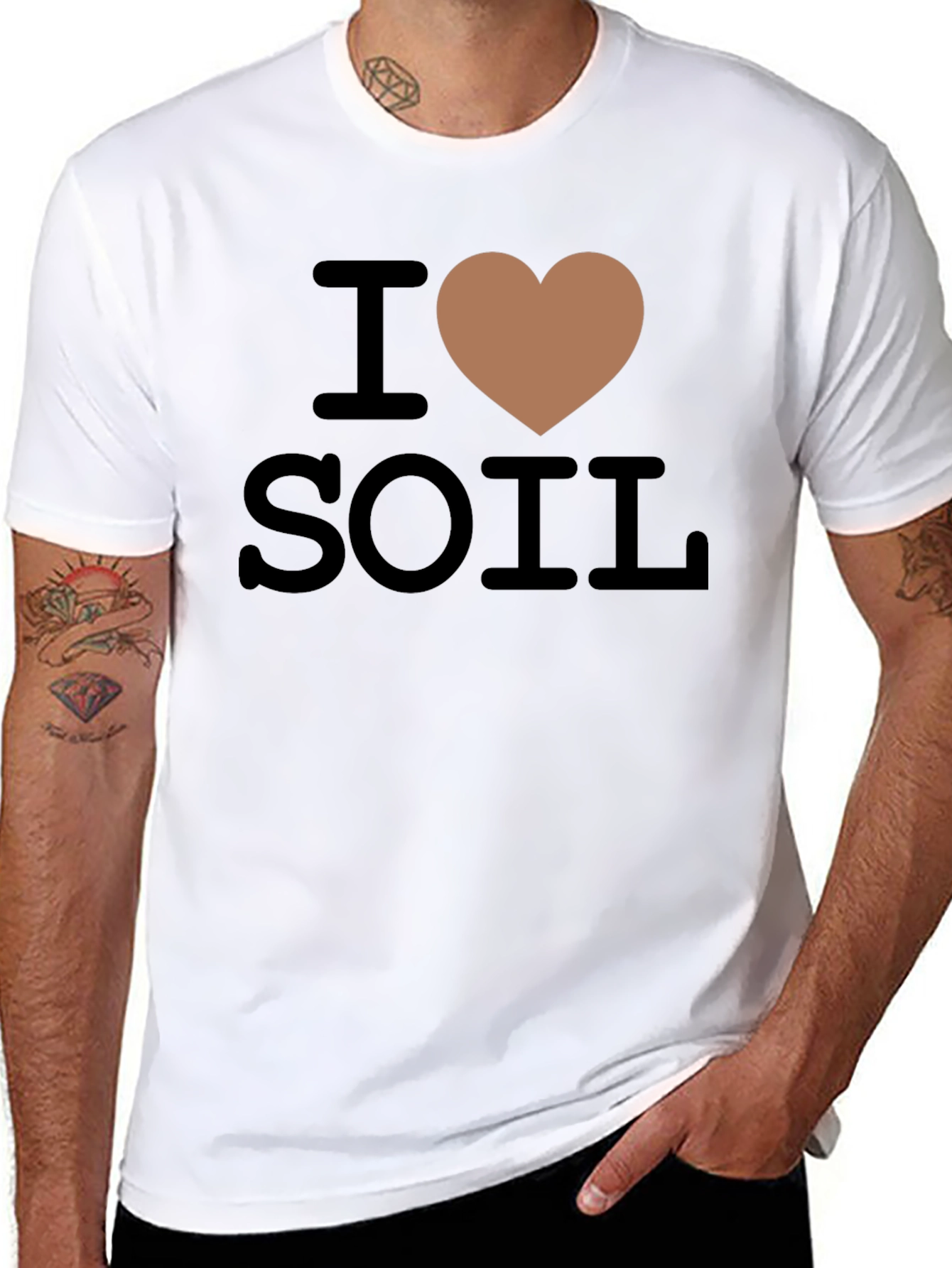 I Heart Soil Funny Gardening T-Shirt