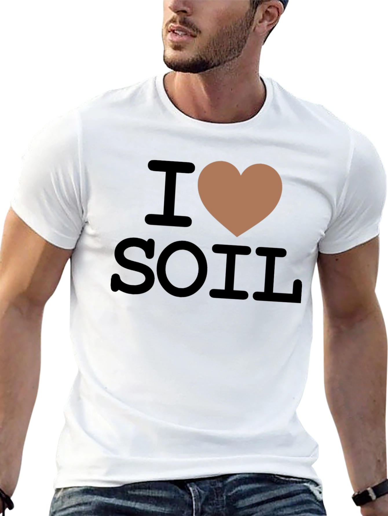 I Heart Soil Funny Gardening T-Shirt