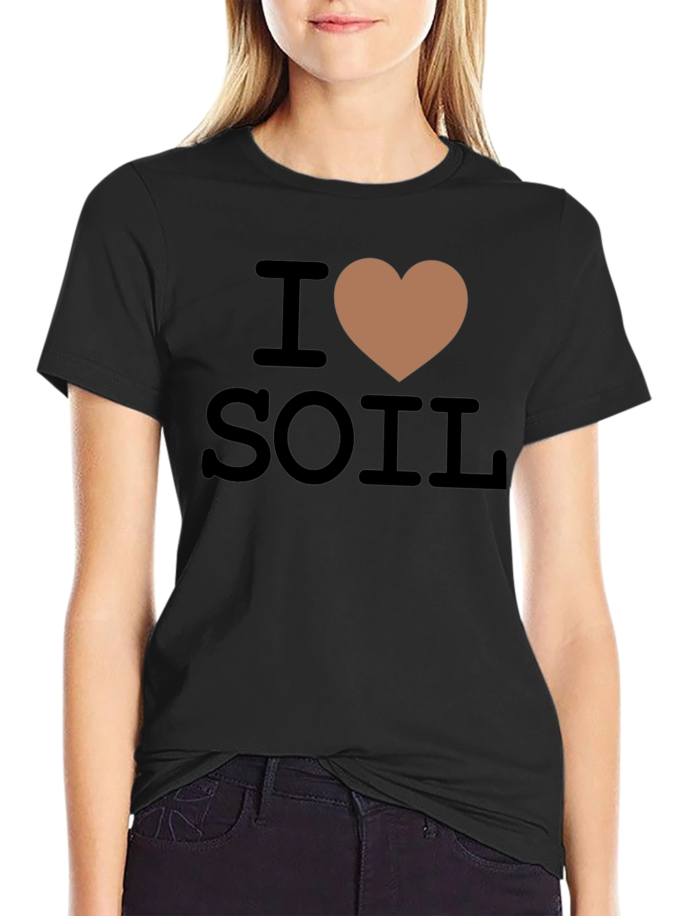 I Heart Soil Funny Gardening T-Shirt