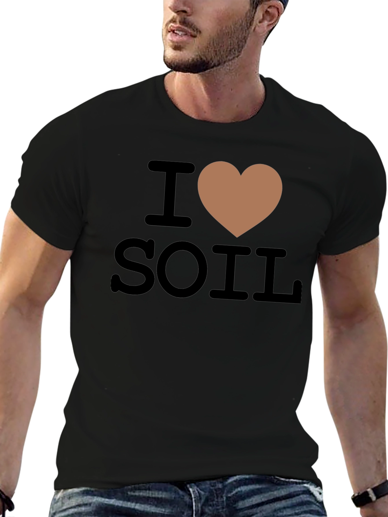 I Heart Soil Funny Gardening T-Shirt