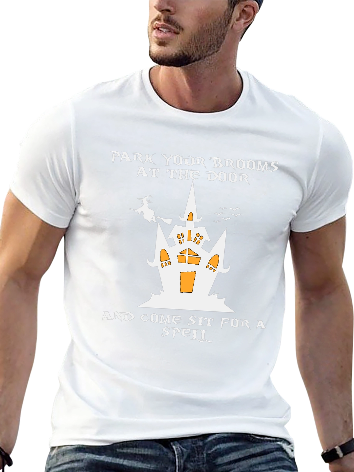 Halloween T-Shirt: Park Your Brooms