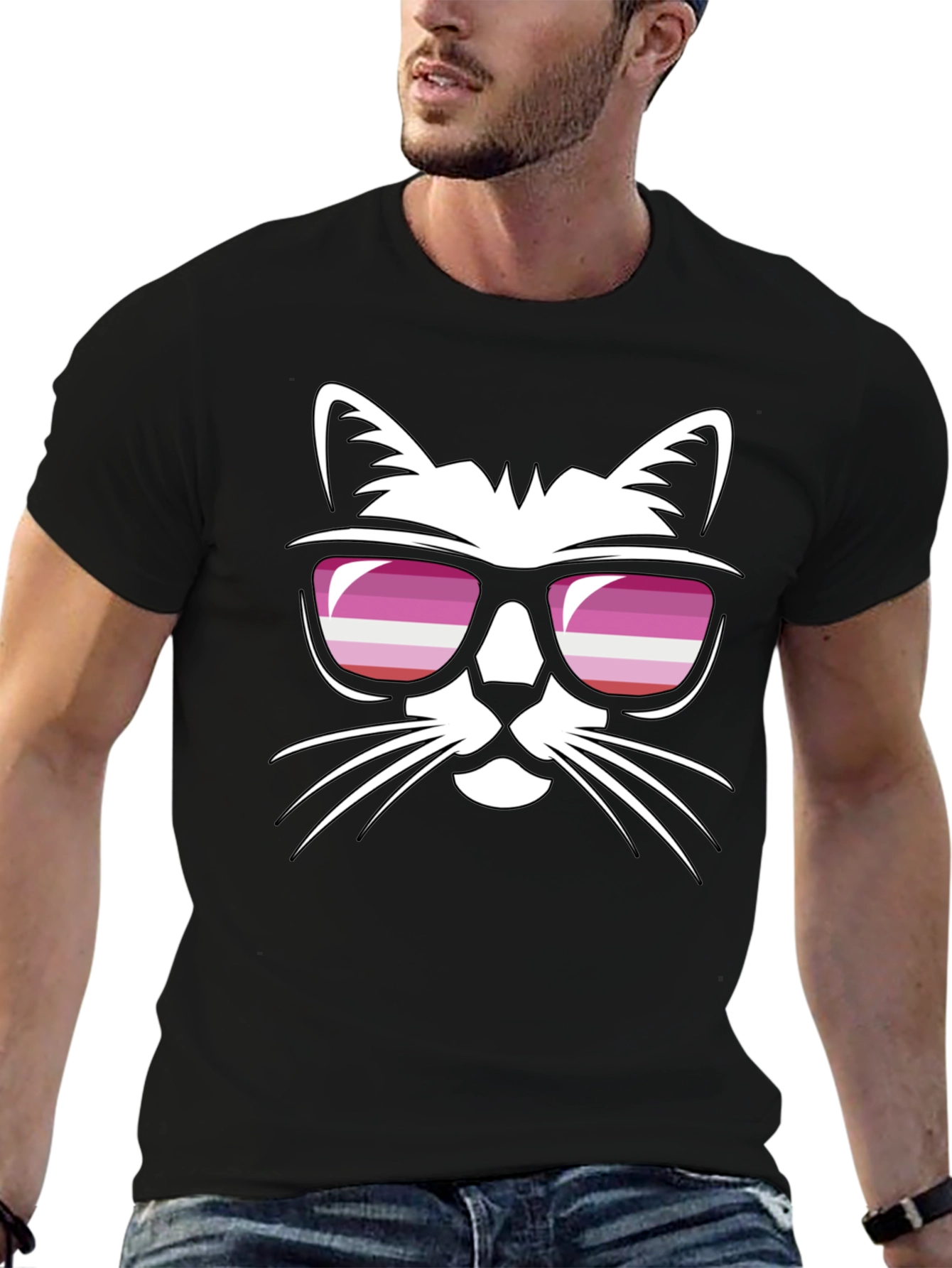 Cool Cat Lesbian Pride T-Shirt