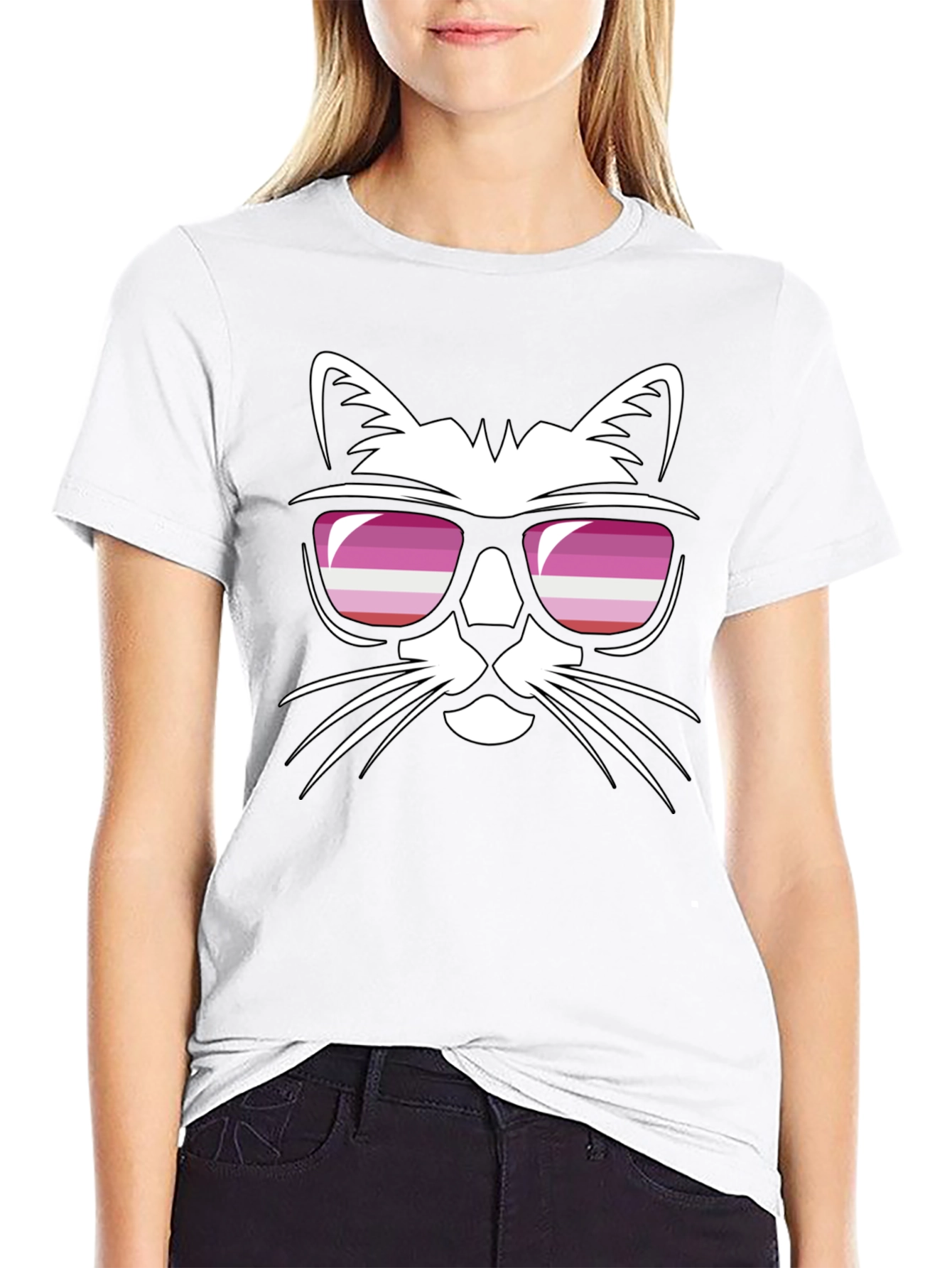 Cool Cat Lesbian Pride T-Shirt