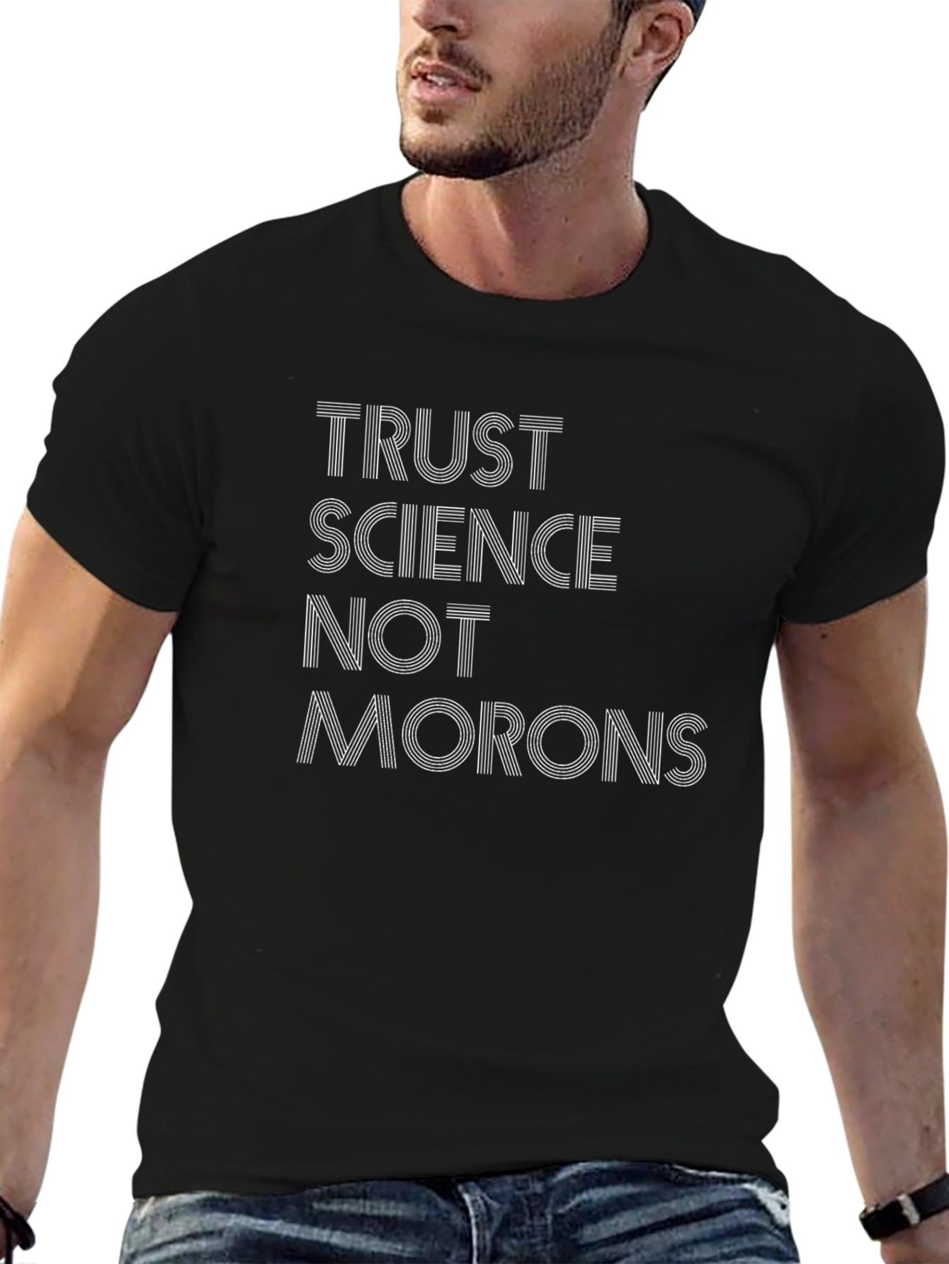 Trust Science Tee - Black Graphic T-Shirt