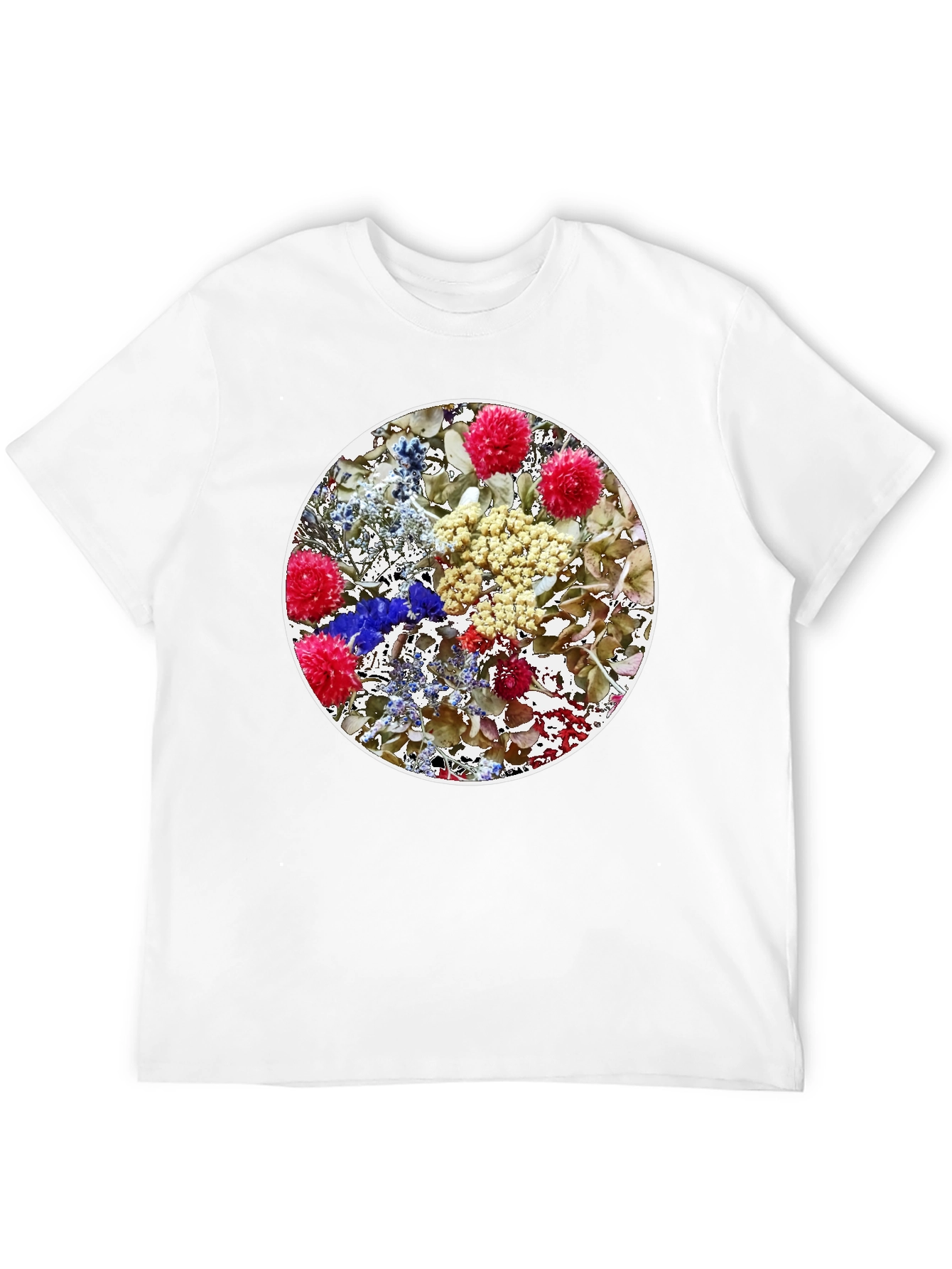 Floral Medallion Black T-Shirt