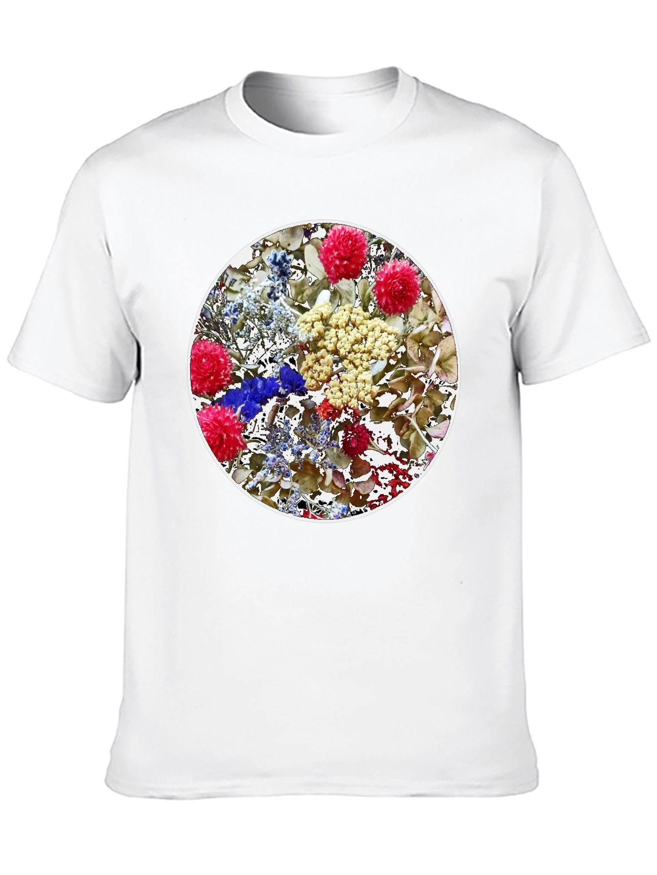 Floral Medallion Black T-Shirt