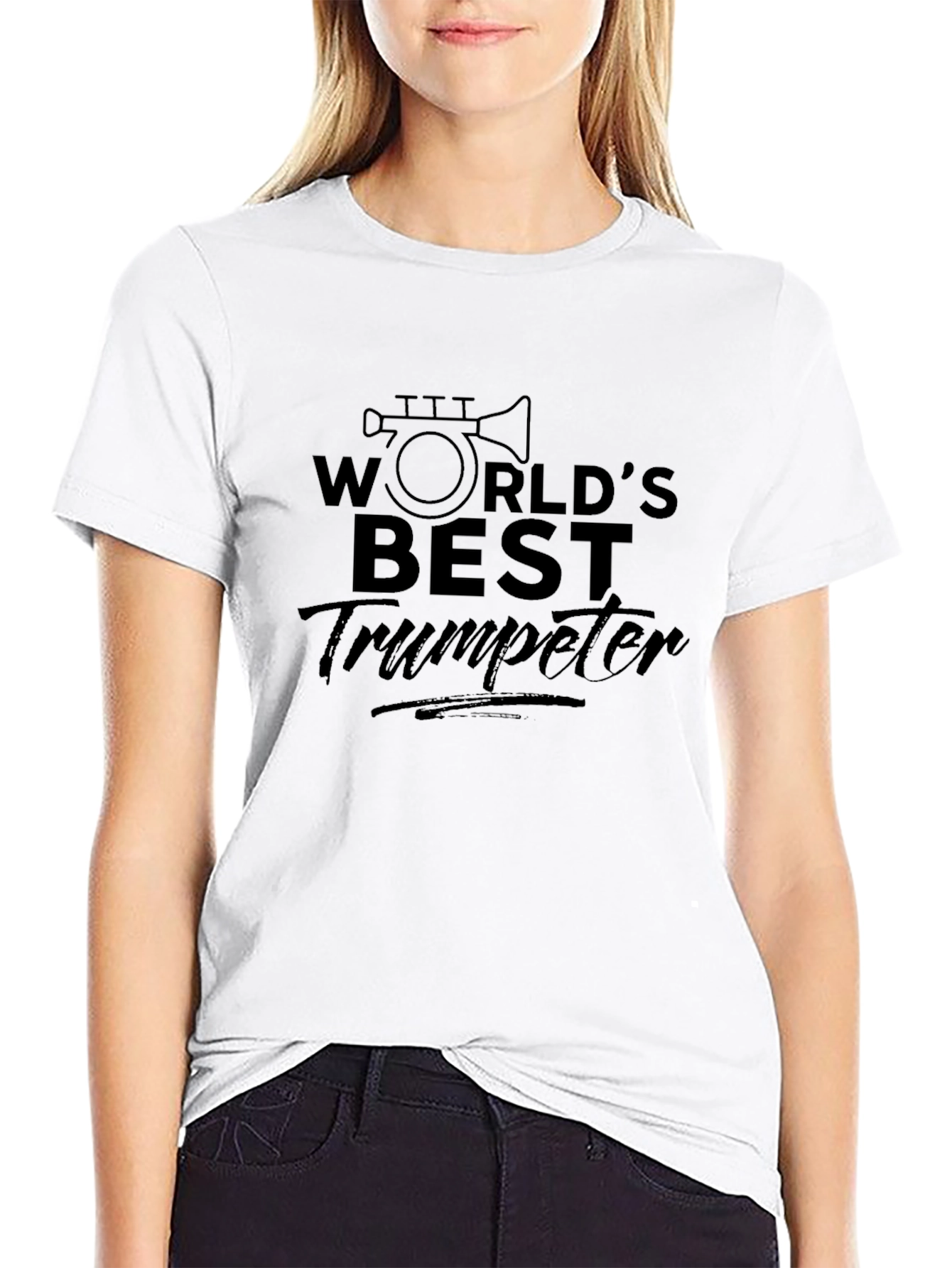 Worlds Best Trumpeter Black T-Shirt