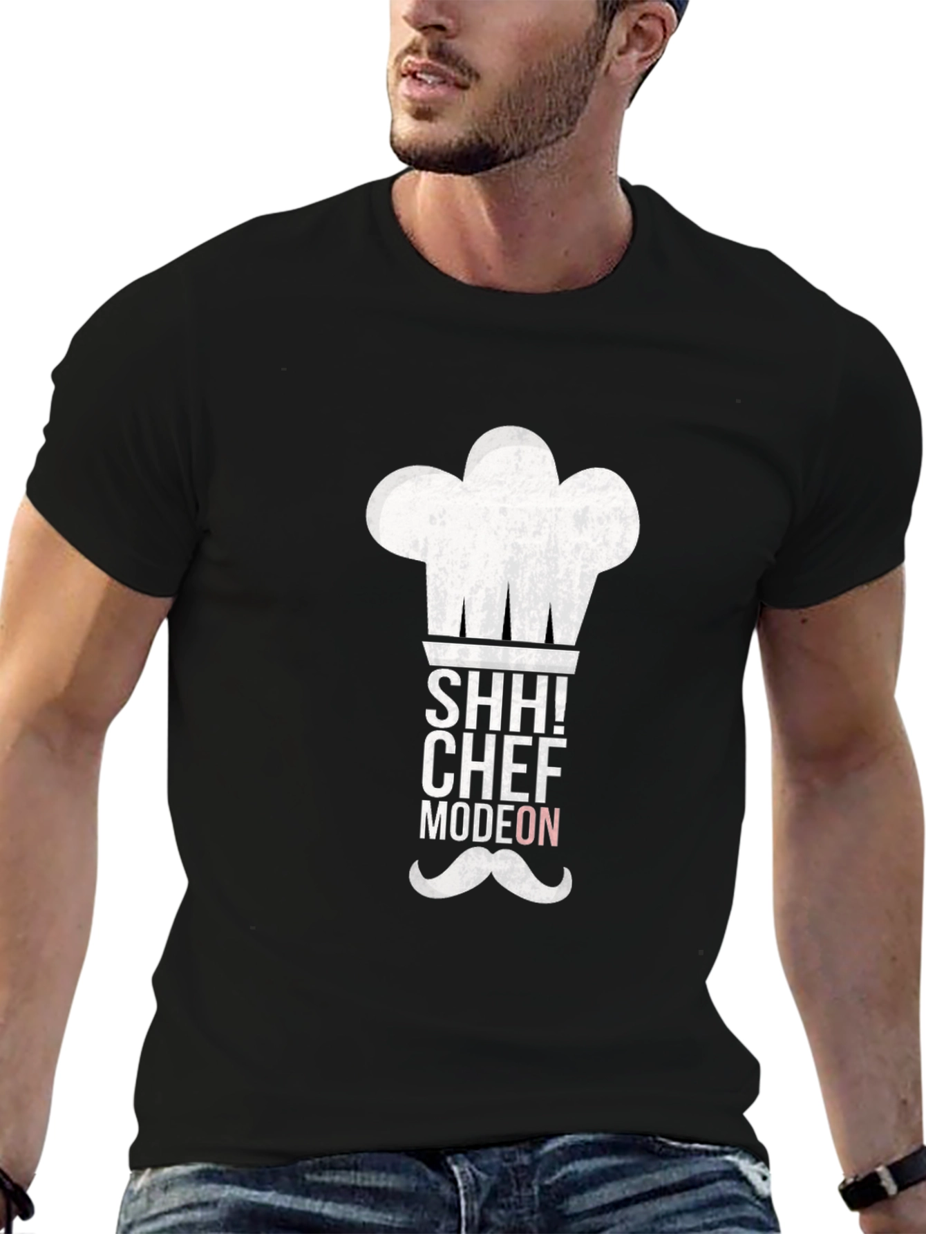 Chef Mode On Black Graphic Tee