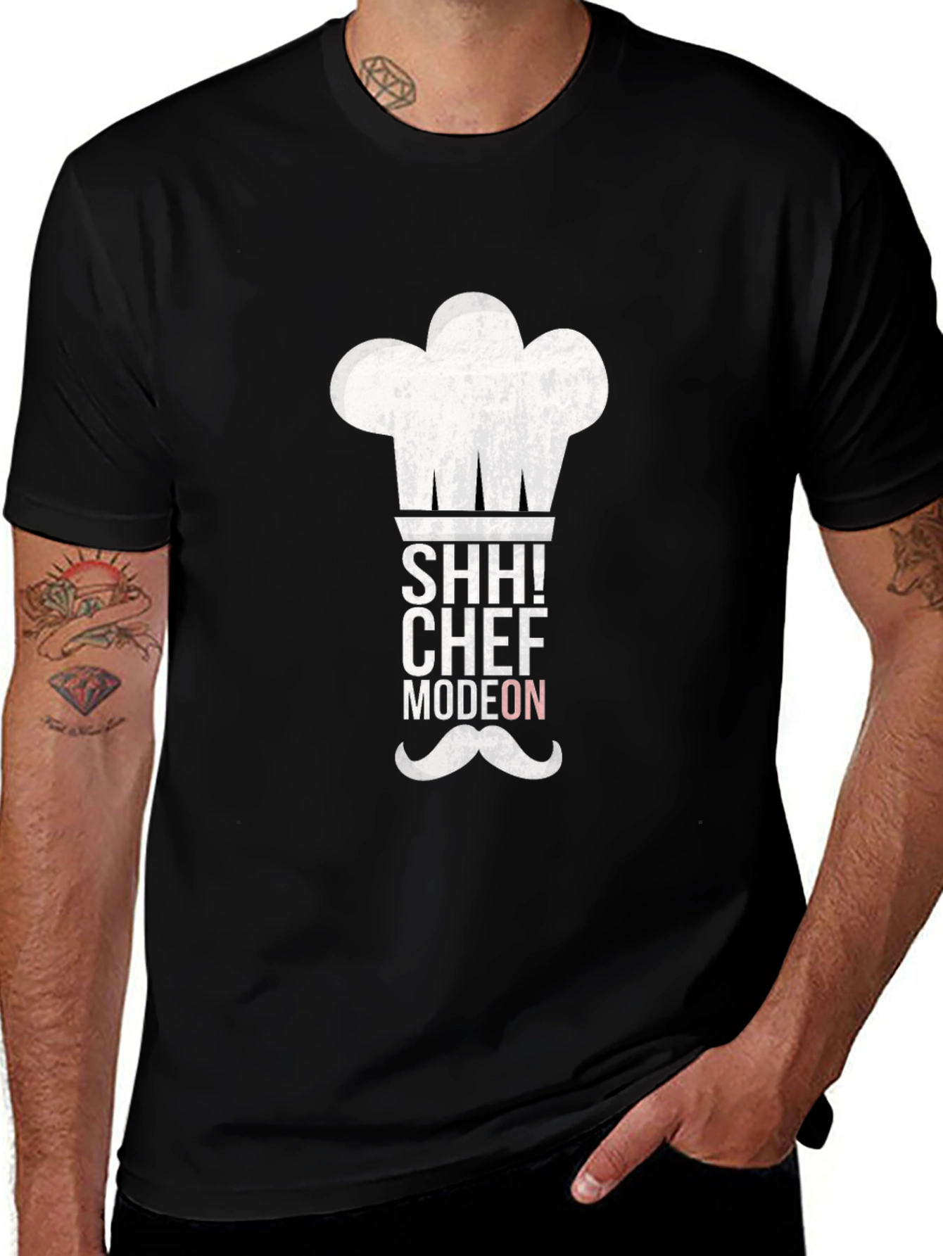 Chef Mode On Black Graphic Tee