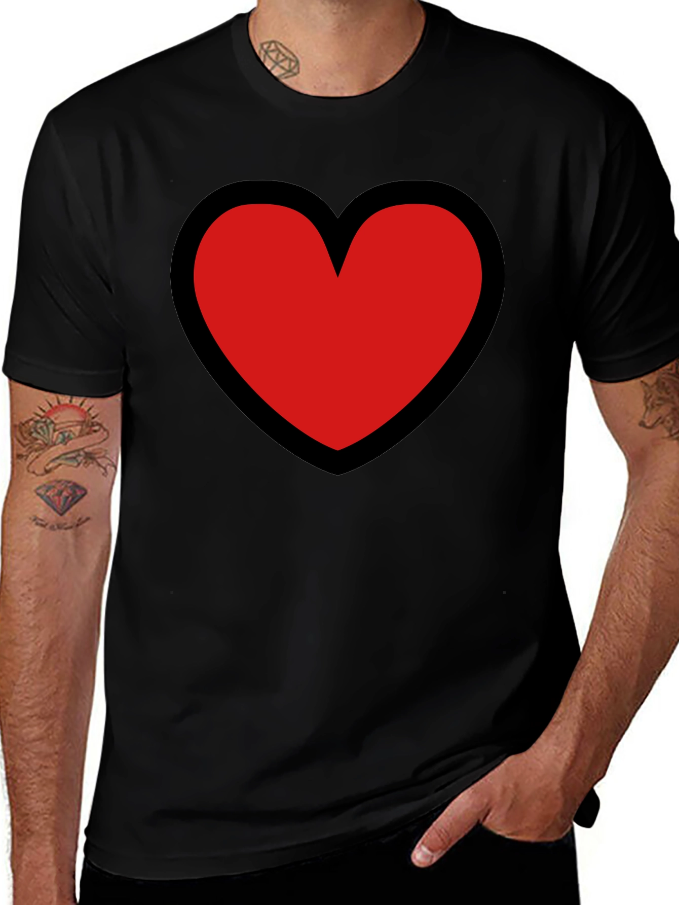 Heart Graphic T-Shirt - Bold & Stylish