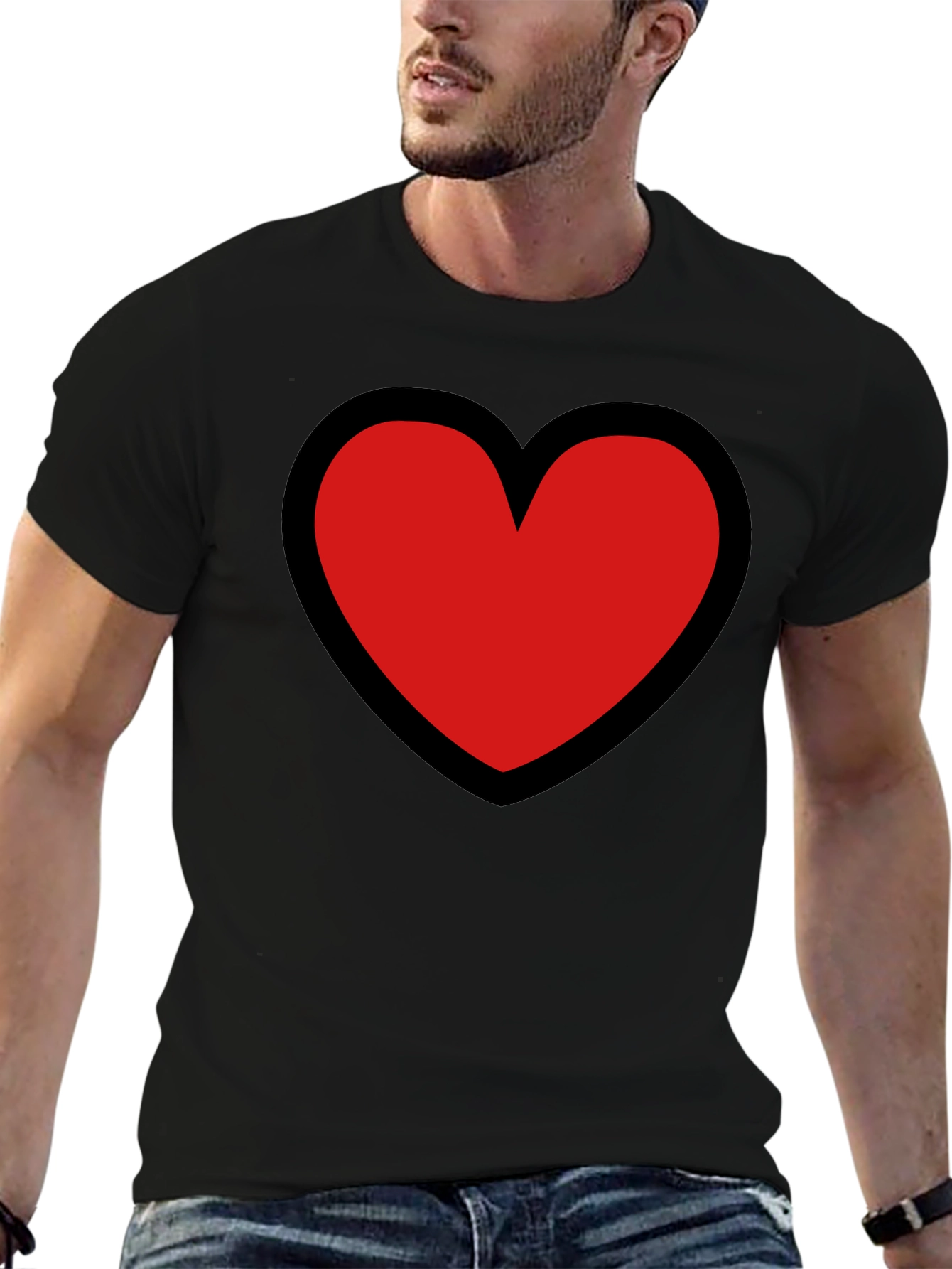 Heart Graphic T-Shirt - Bold & Stylish