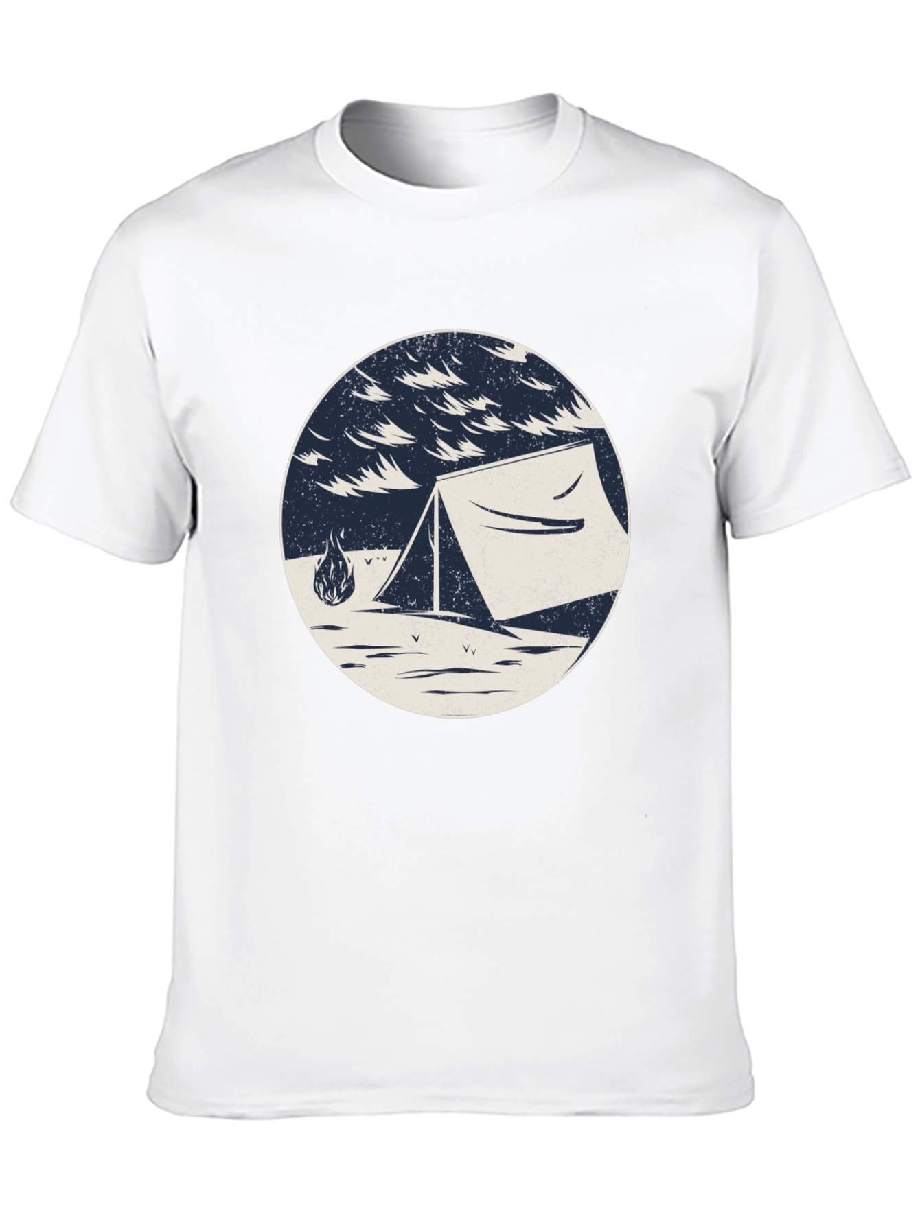 Camping Tent Graphic Tee - Outdoor Adventure Shirt