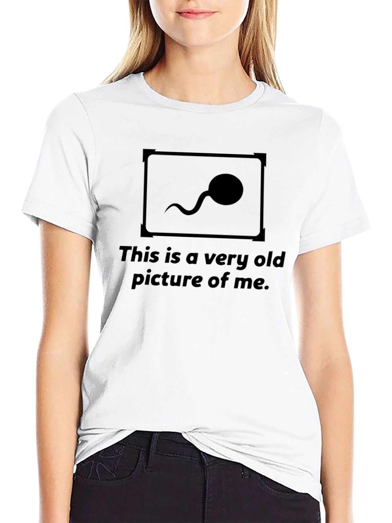Funny Very Old Picture Graphic T-Shirt