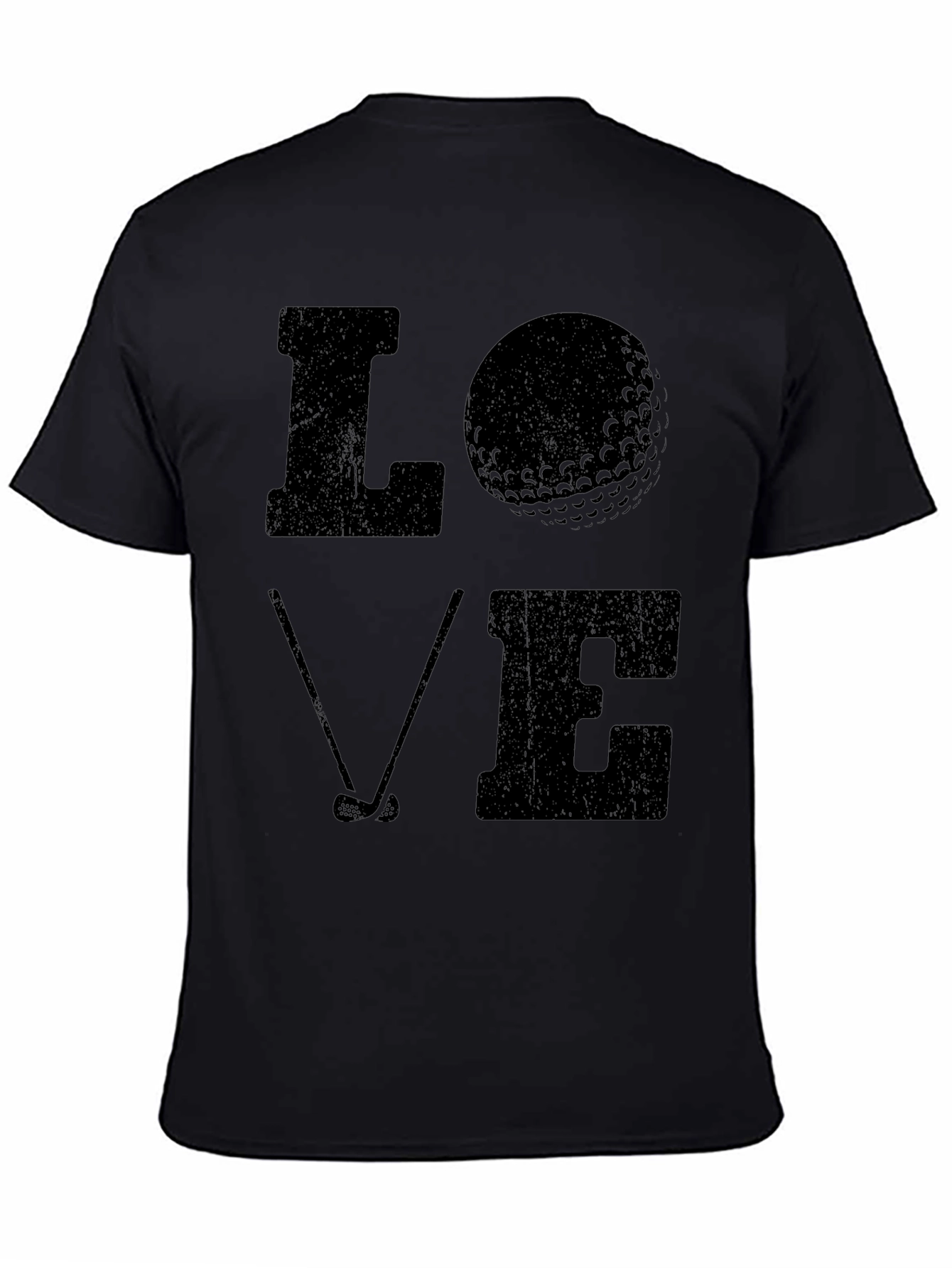 Love Golf T-Shirt - Black Graphic Tee