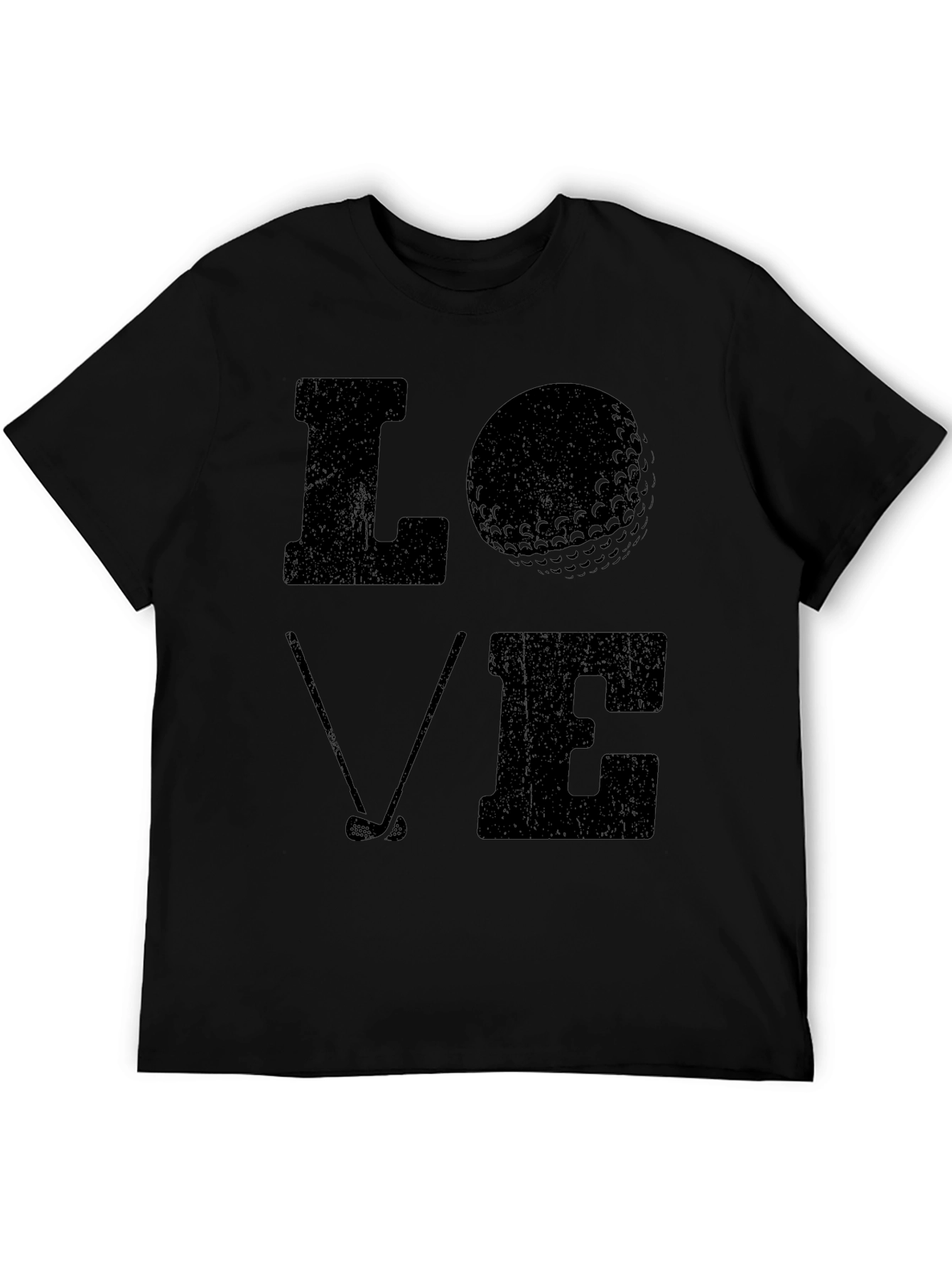 Love Golf T-Shirt - Black Graphic Tee