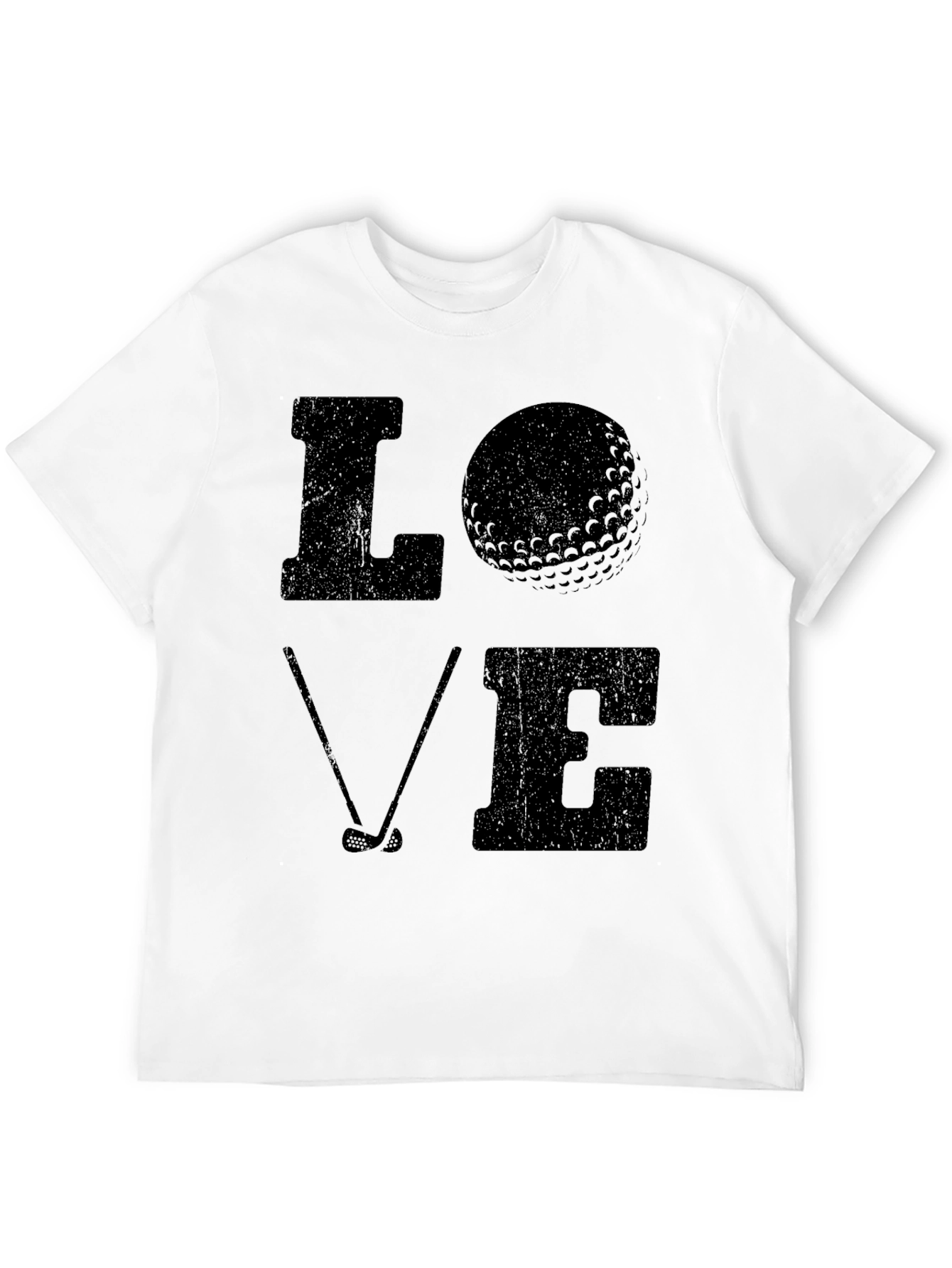 Love Golf T-Shirt - Black Graphic Tee